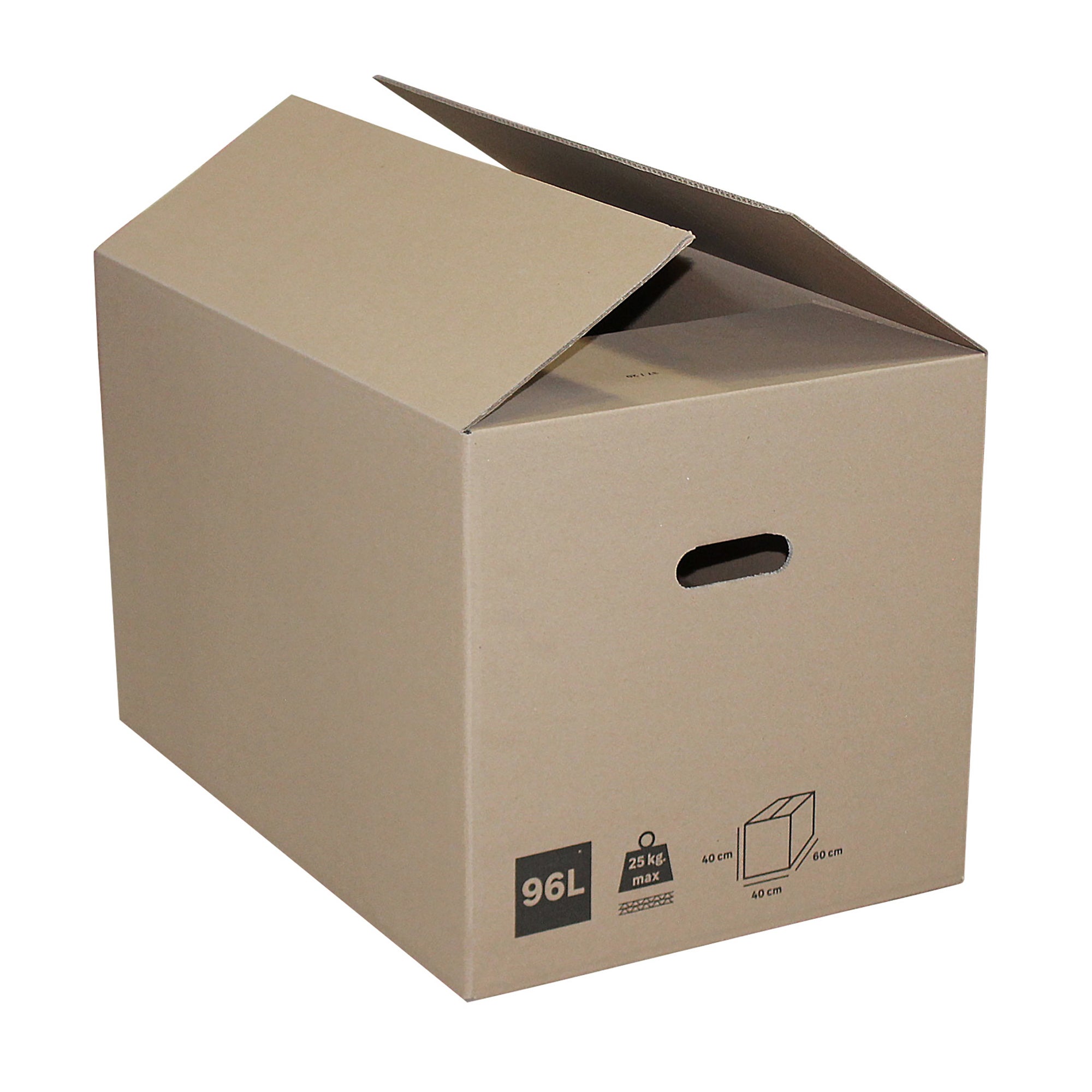 Caixa de mudança cartão 60 x 40 x 40 cm 96L - 12