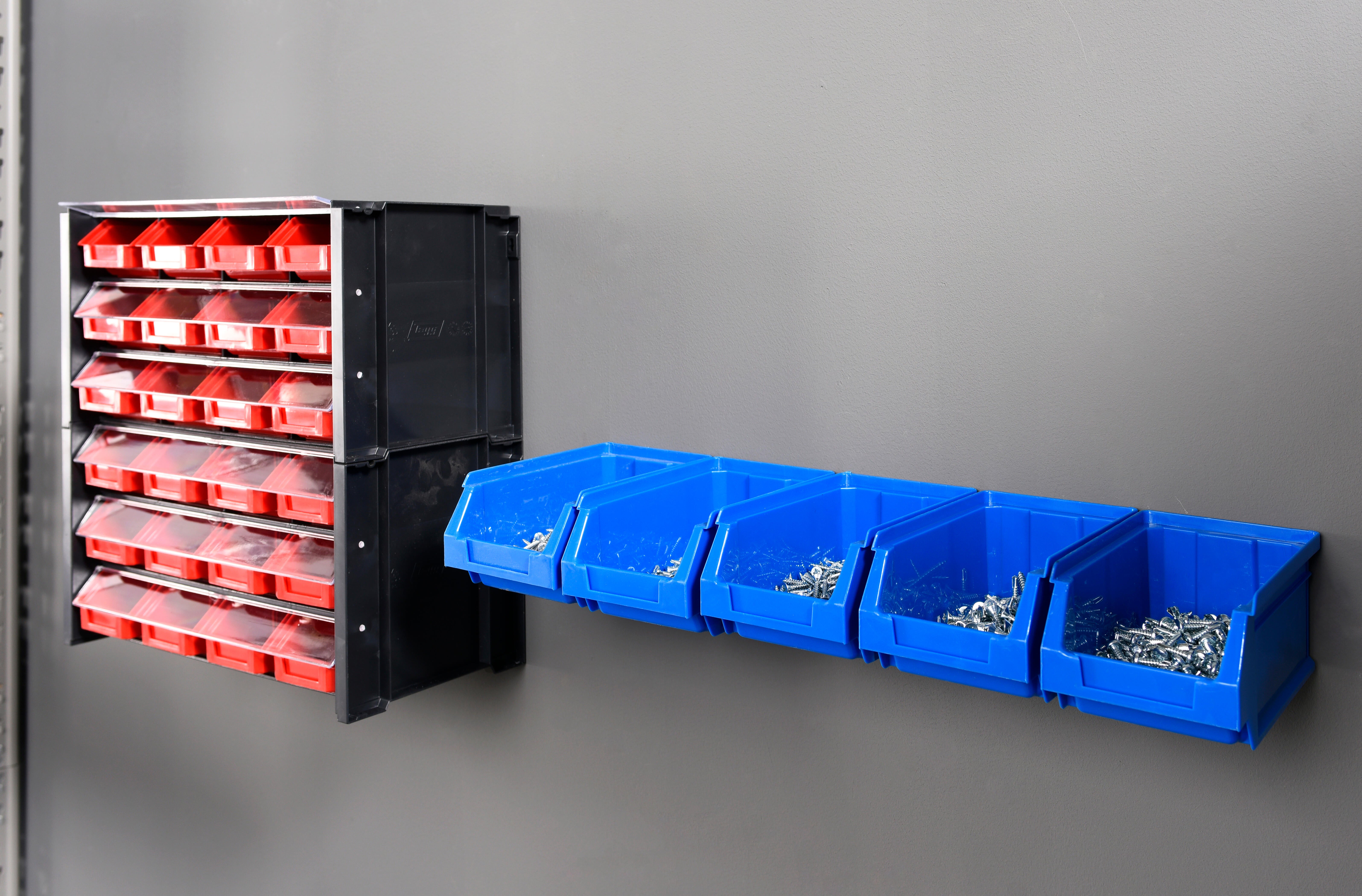 Gaveta de plástico 5 DIVISÕES AZUL 7.6X52X17CM - 10