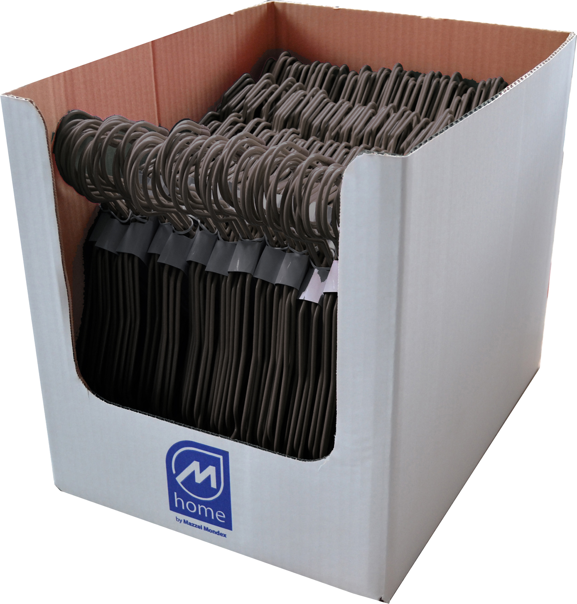 Pack 6 perchas basic en acero de color gris - 3