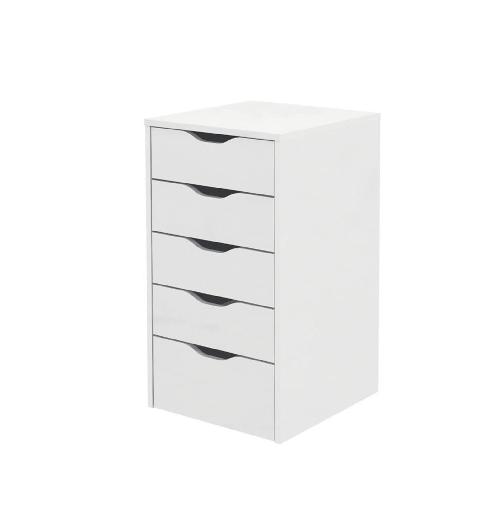 Cajonera con 5 cajones Eko en blanco de 71x40x43 - 2