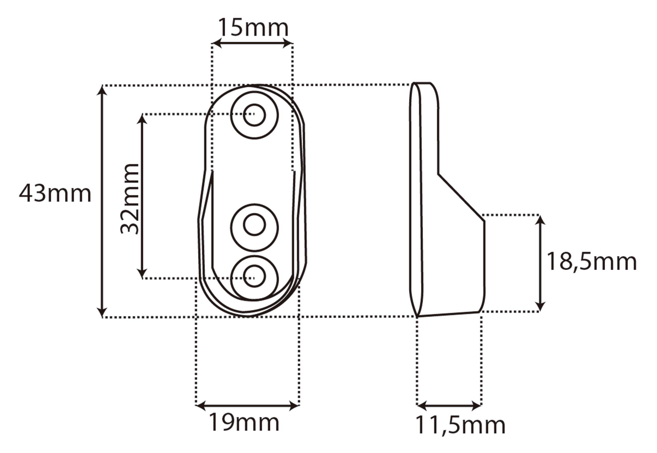 	
Lote de 2 soportes laterales para armario SPACEO blanco - 2