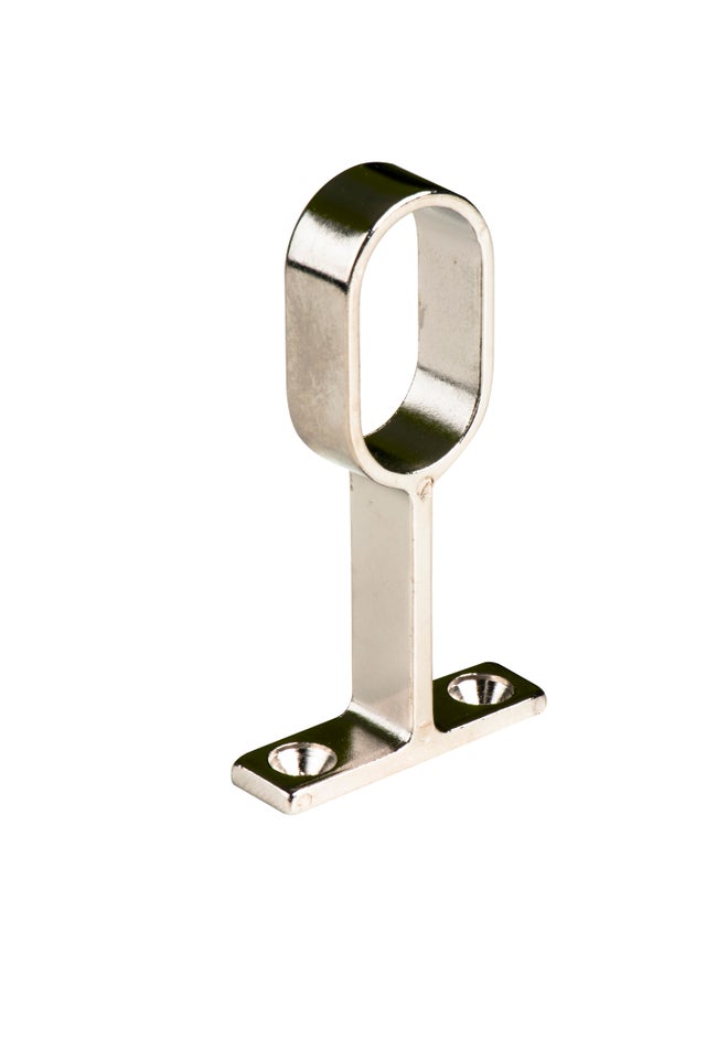 Suporte central OVAL CROMADO 30X15MM