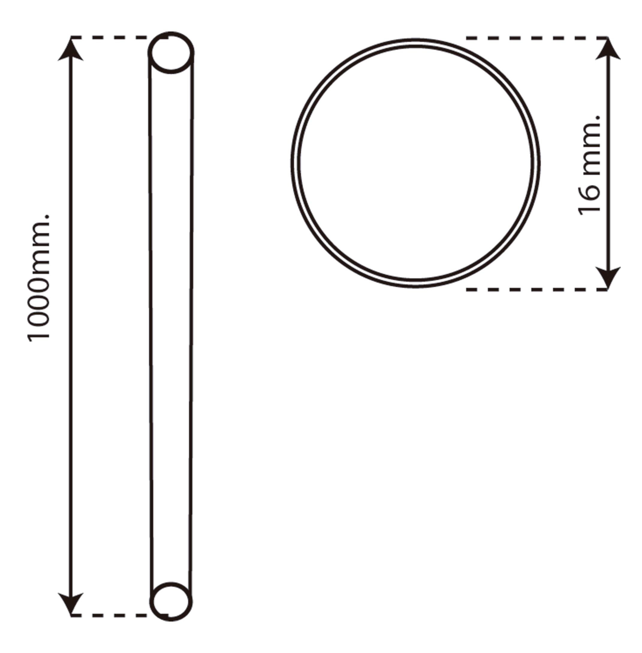 Barra Armario redonda de 100 m de largo y 16 mm ø - 2