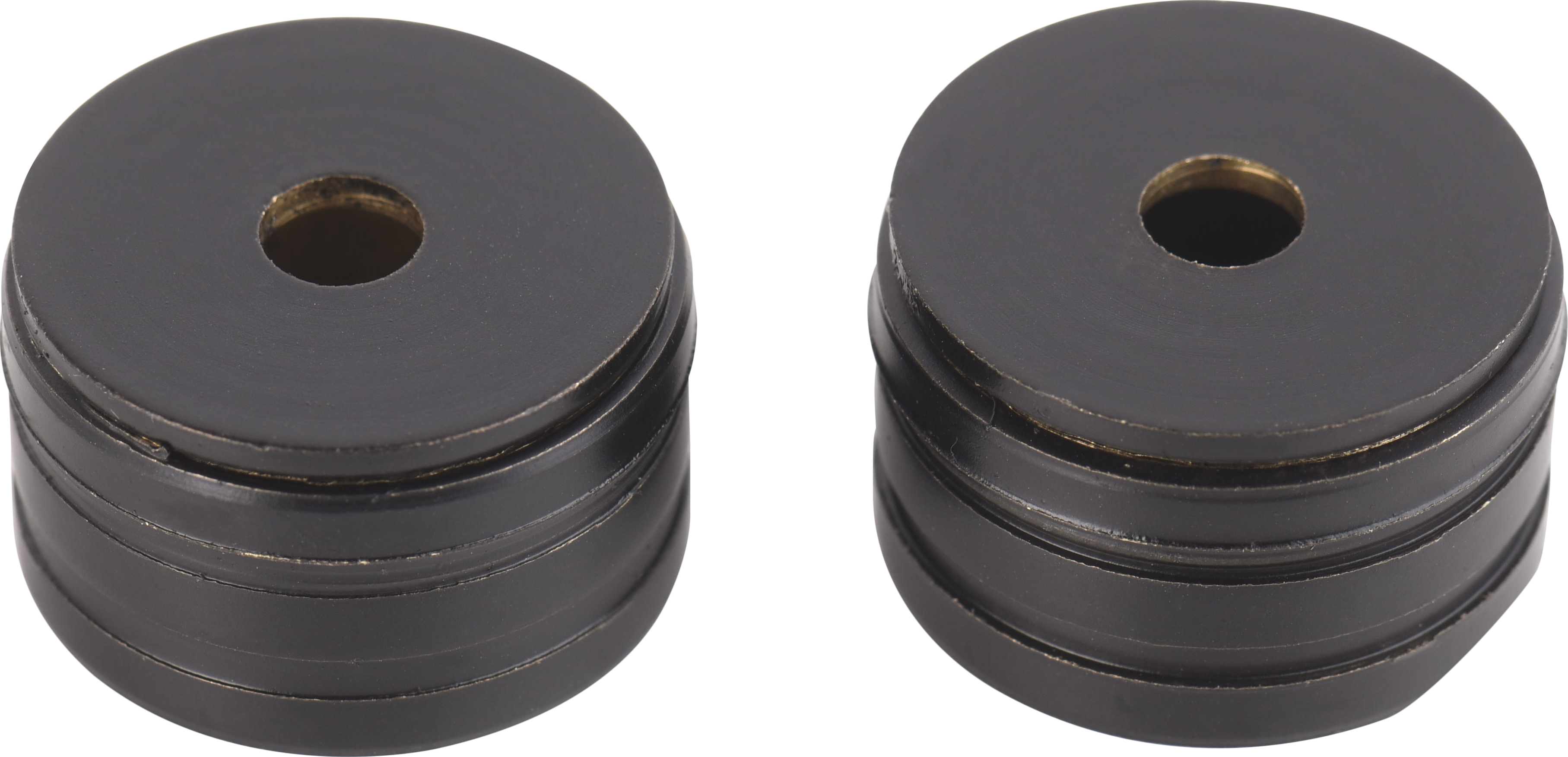 Soporte y remate para barra de armario lateral m. pascual de aluminio negro