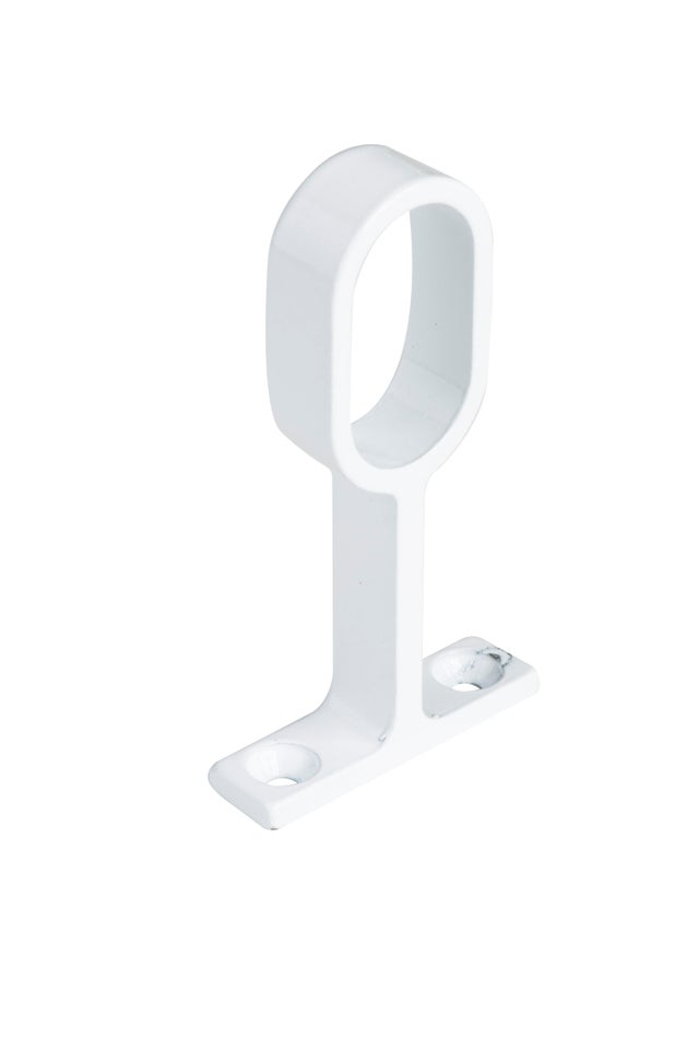 Suporte central OVAL BRANCO 30X15MM