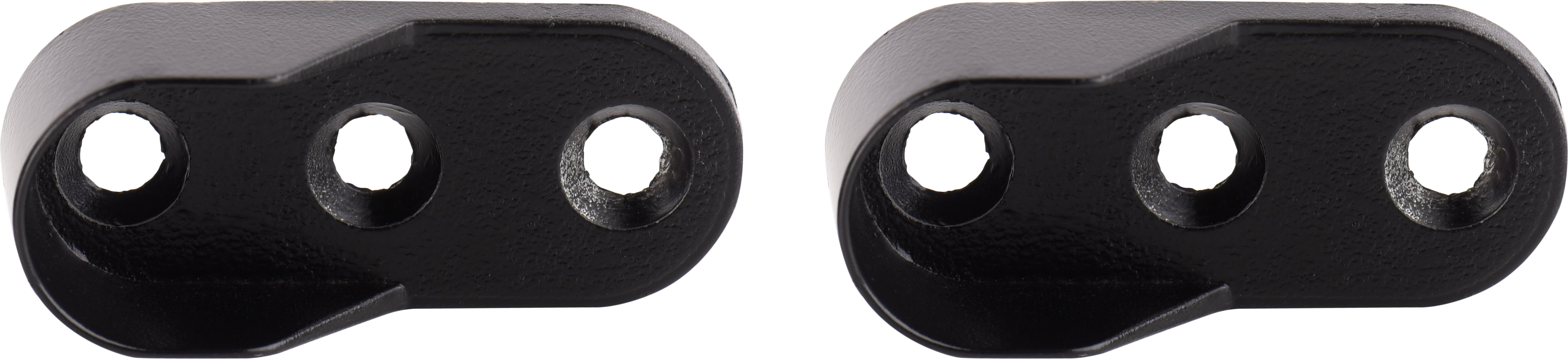 Kit 2 suportes laterais OVAL PRETO 30X15MM - 5