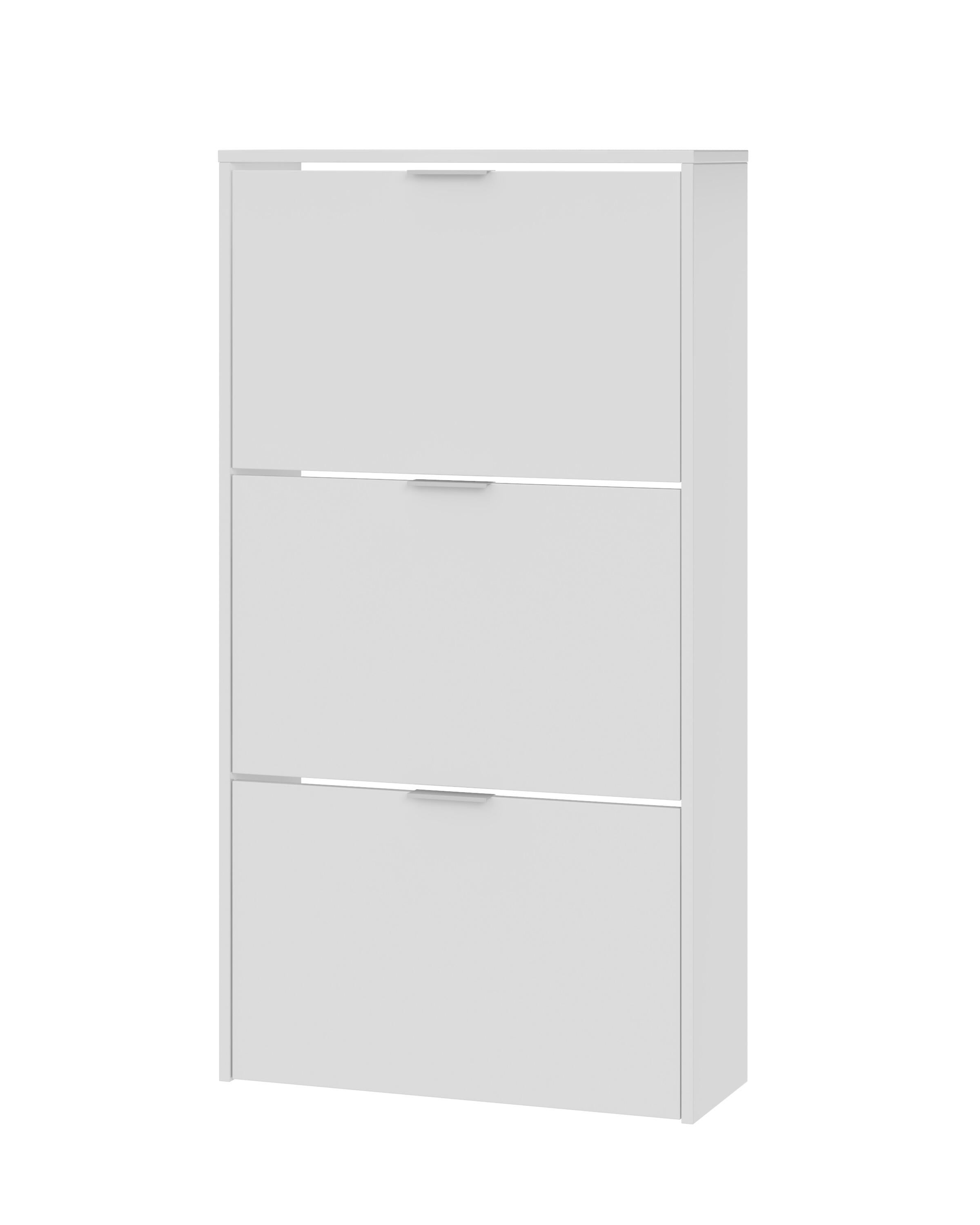 Zapatero de melamina blanco para 18 pares