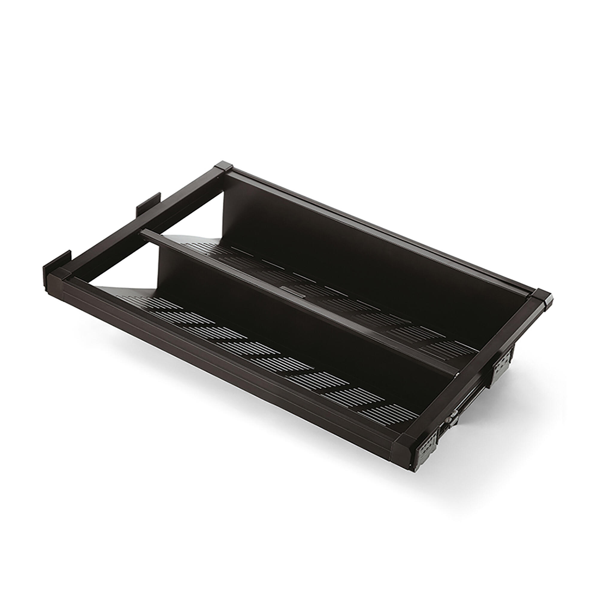 Zapatero extraíble lateral emuca quartz inox para 4 pares 76.4-79.4x18x47.7 cm