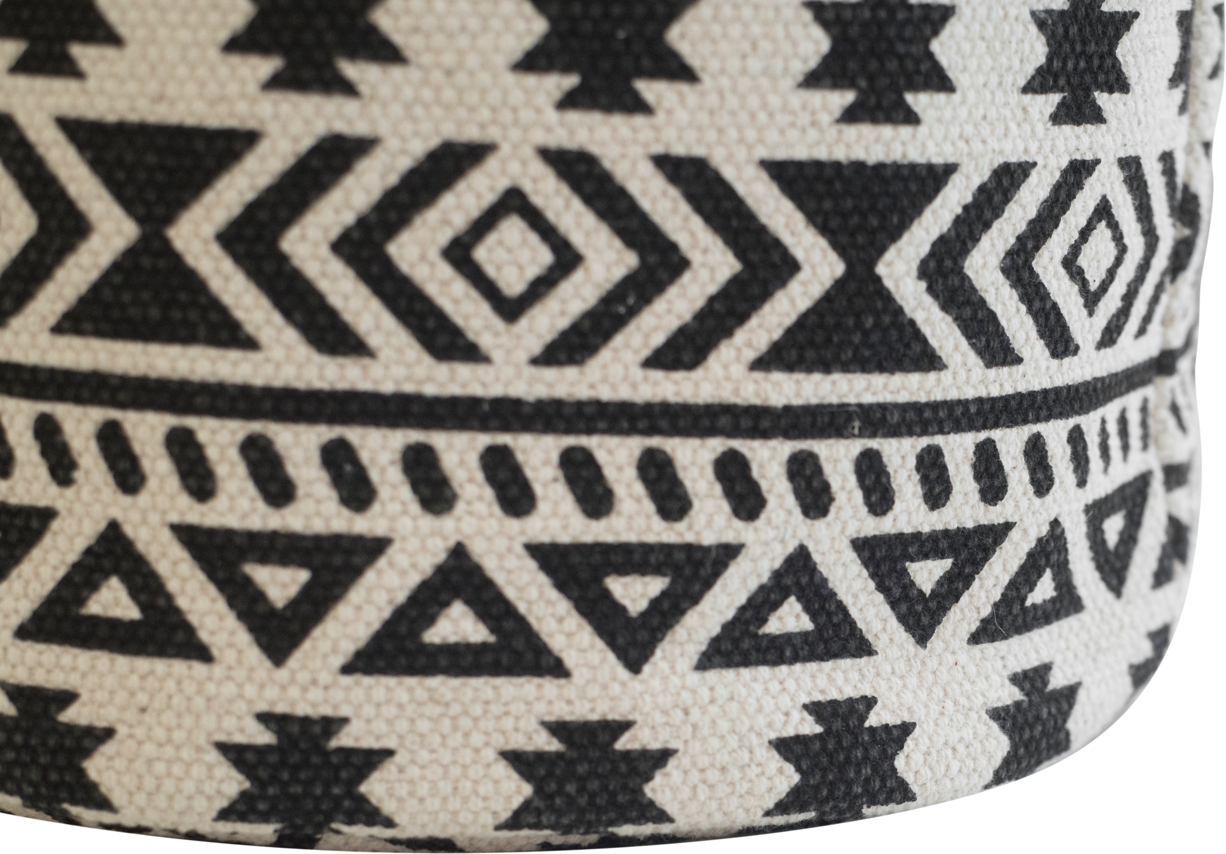 Cesta decorativa BASKET ETNICO blanco y negro 30x30x30 cm - 6