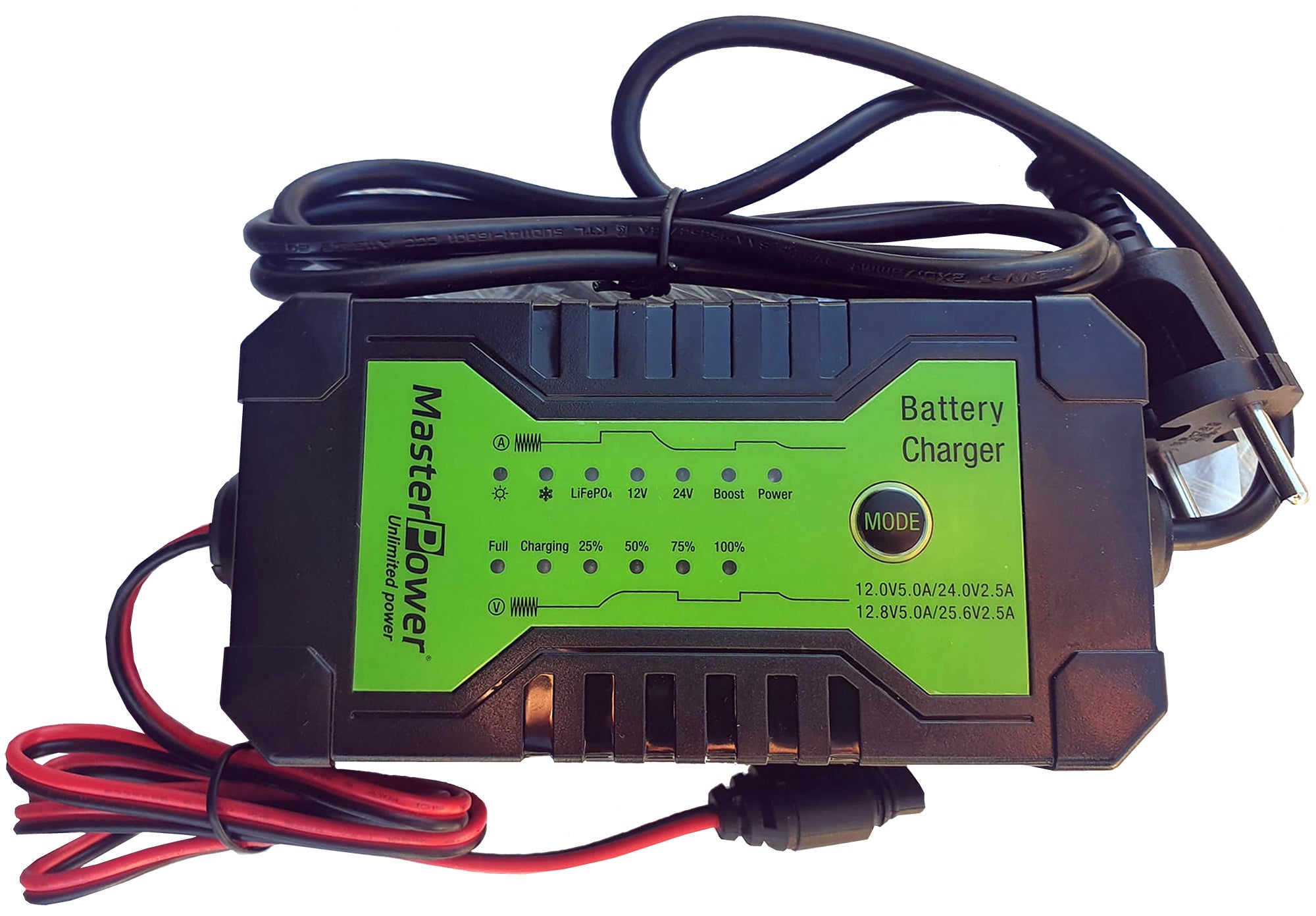 Cargador de batería masterpower 12v-5ah/24-2,5ah