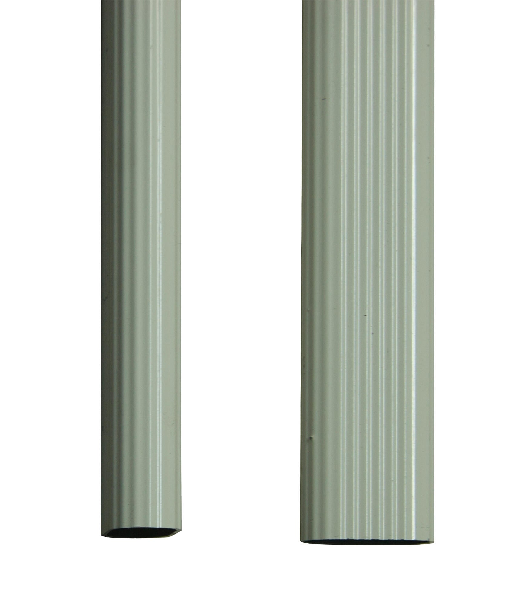 Barra armario ovalada de 200 m de largo y 30 x 15 mm ø