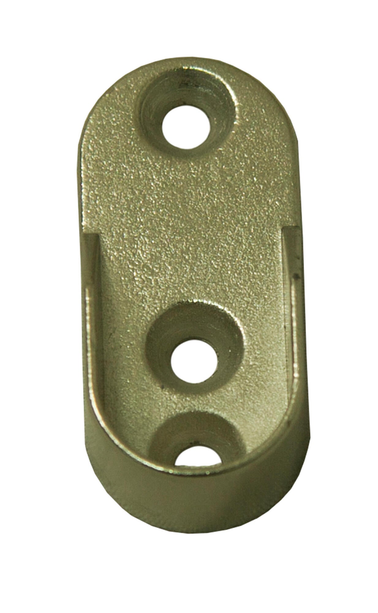 Suporte para varão de roupeiro lateral redondo 1,5 x 3 cm cinza M.Pascual - 2