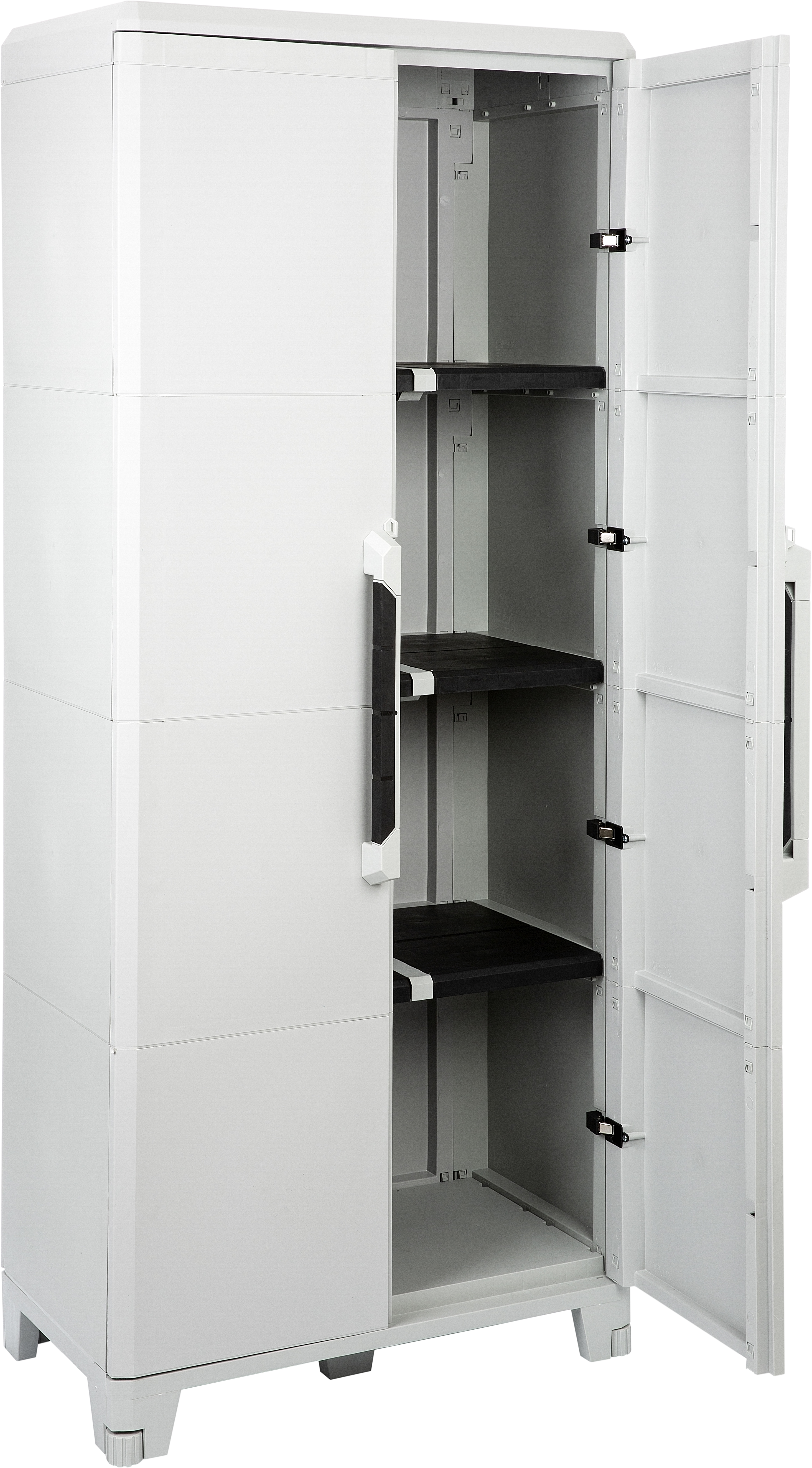 Armário em PVC alto exterior cinza 2 portas 185x78x44 cm Transforming - 22