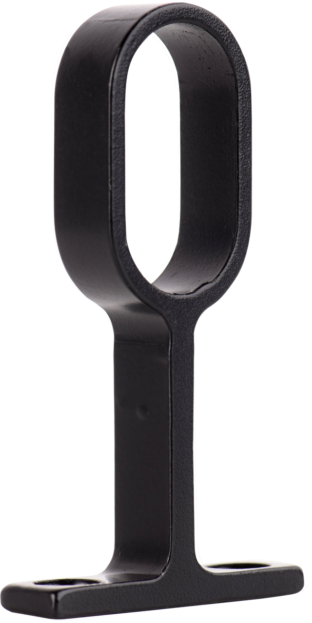 Suporte central OVAL PRETO 30X15MM