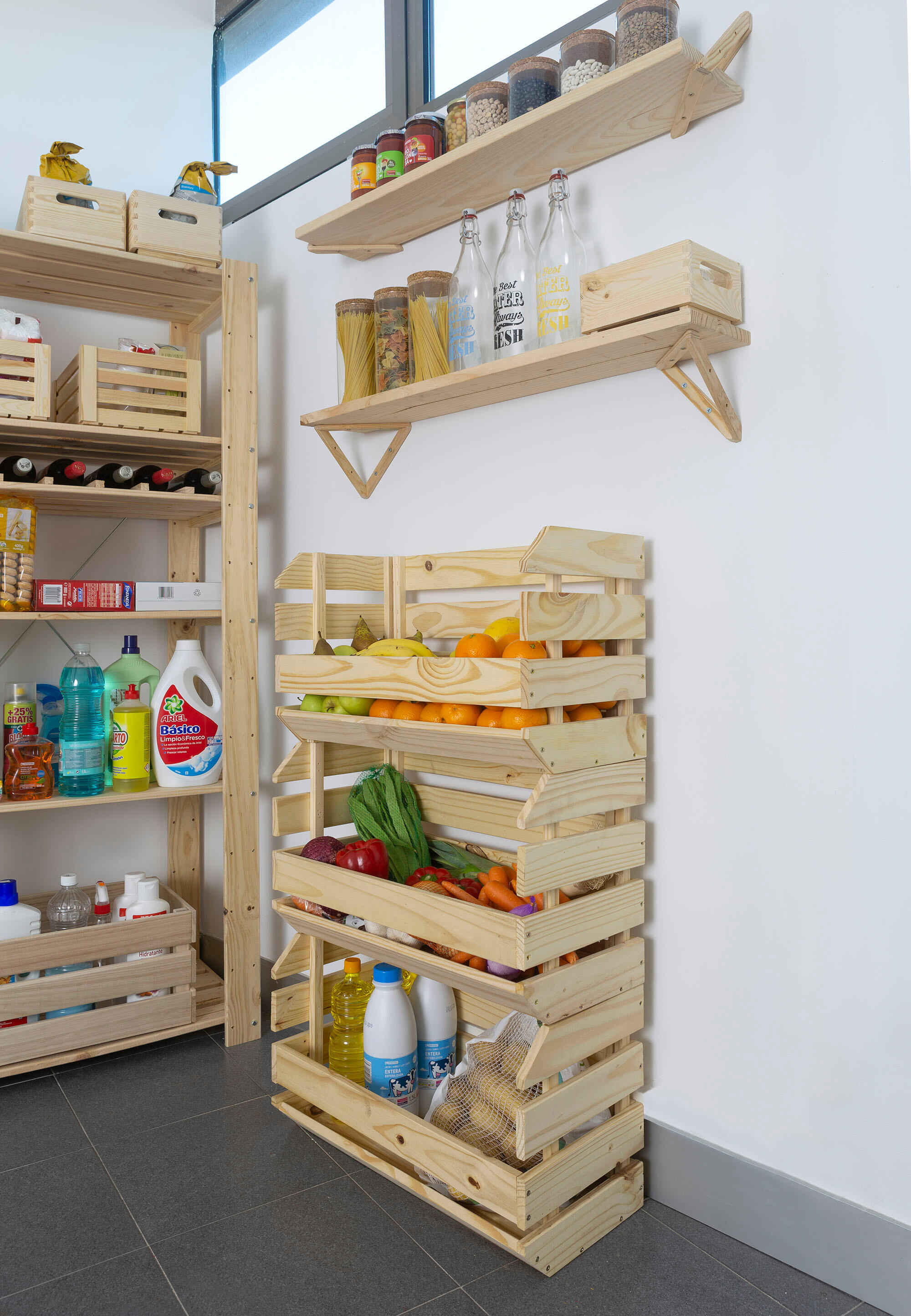 Caixa de madeira EVOLUTION EMPILHÁVEL 60X28.5X35.5CM - 13