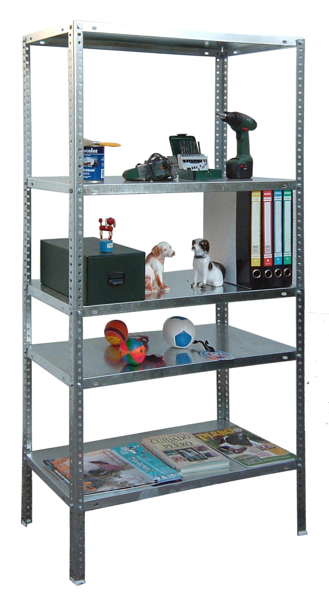 Estante com parafusos metálica 5 prateleiras 200x100x50 cm 500 kg Comfort Simonrack - 8
