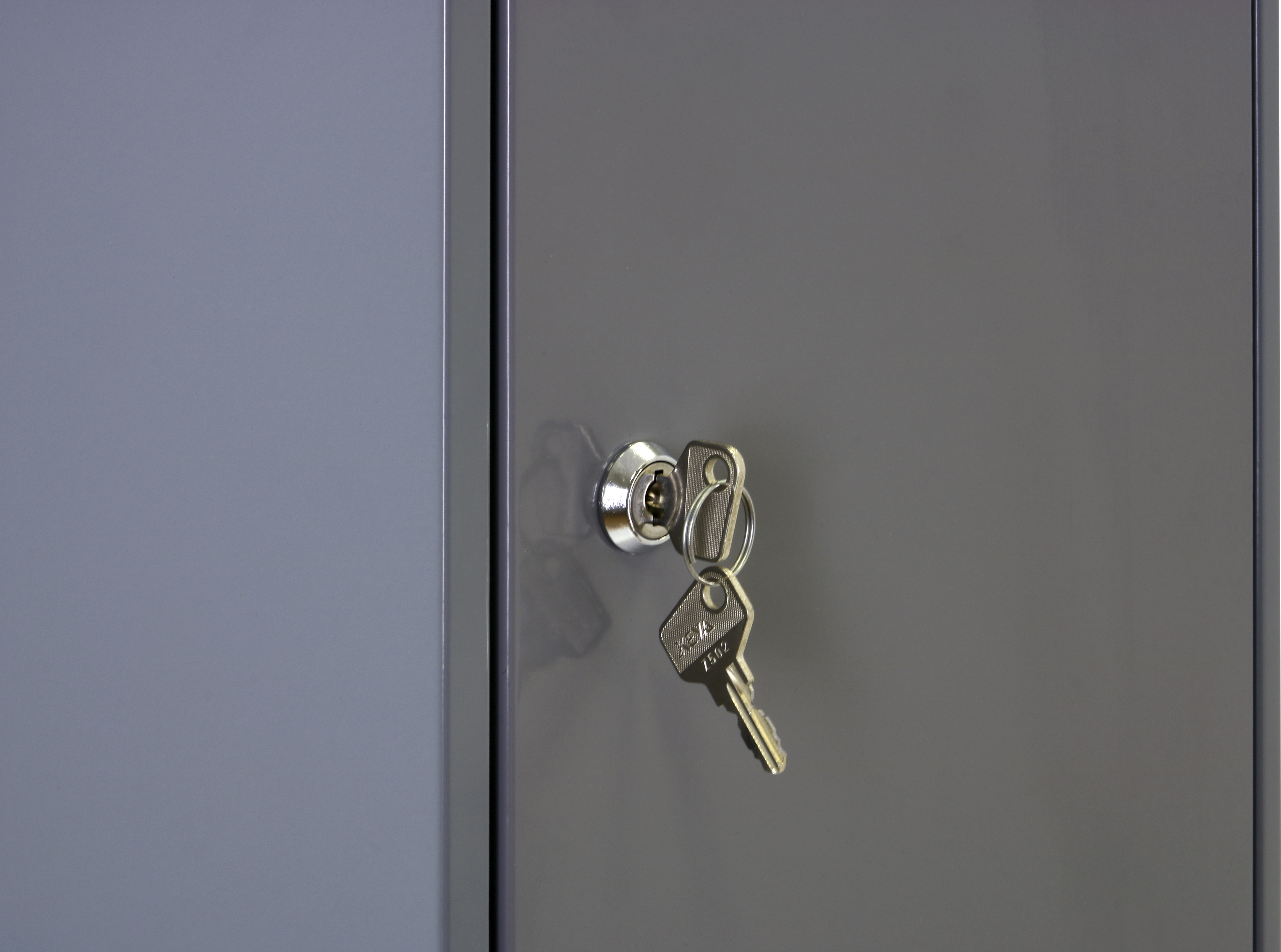 Casillero inicial de acero 5x1, 180x30x50 cm desmontado color gris 5 puertas - 9