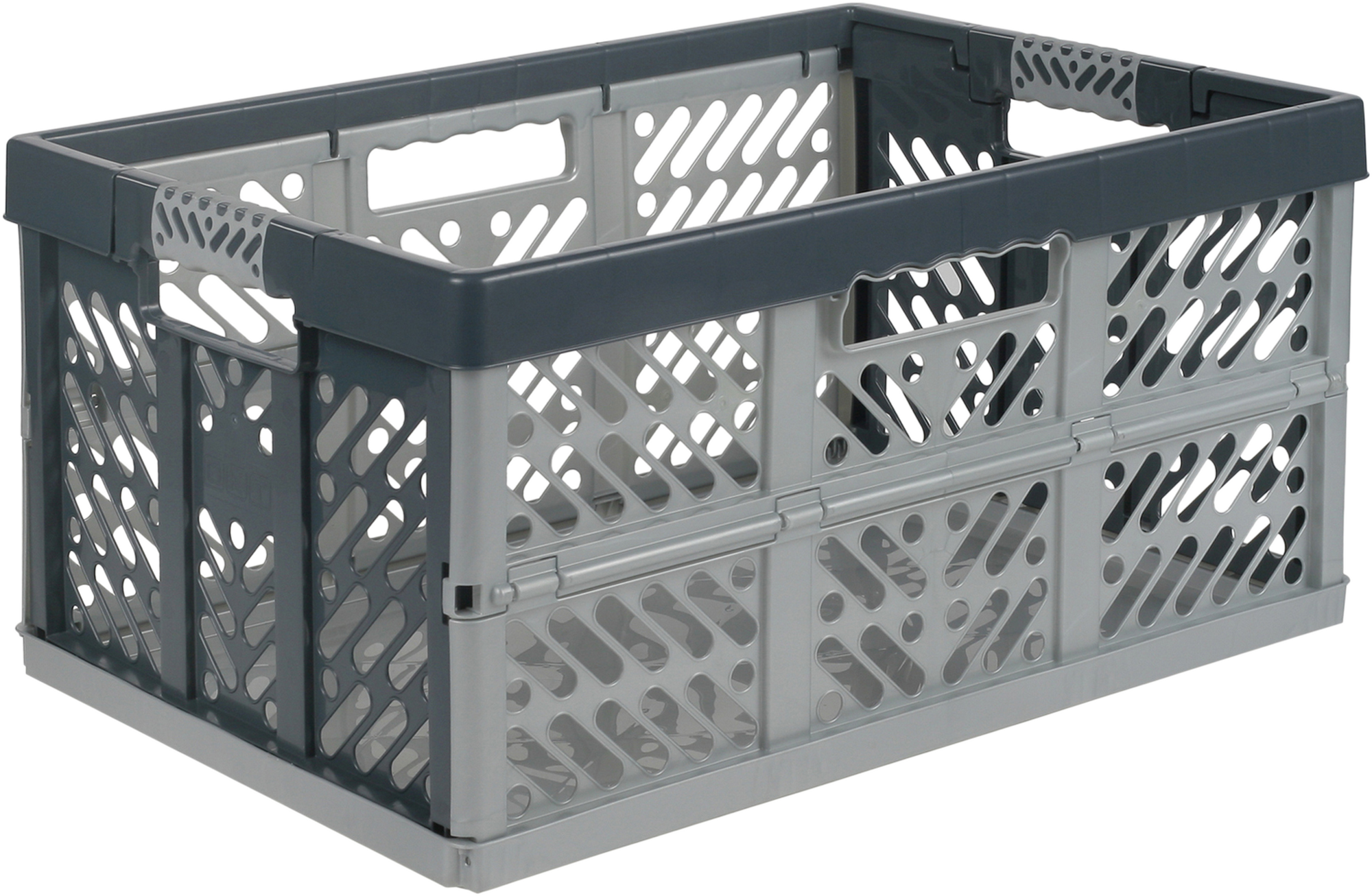 Caja plegable 45l 54x37x28 plateada