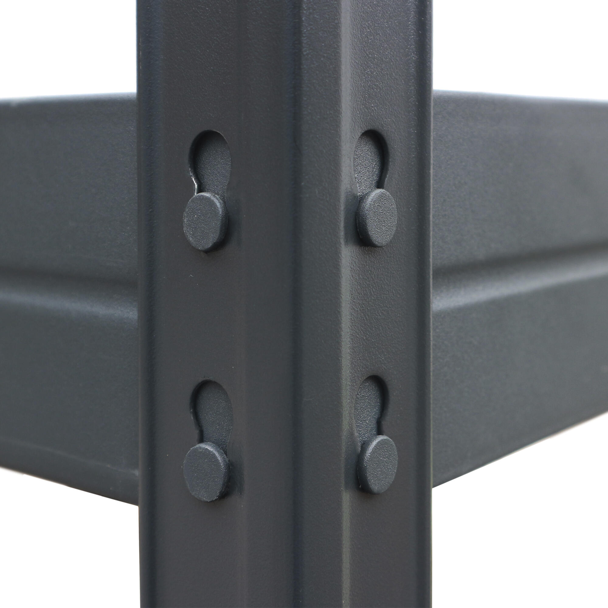 Estantería GARAGE 180x150x45 cm 4 Baldas acero bajo en emisiones. Gris texturizada sin tornillos – 400 kg por balda by AR Shelving - 11