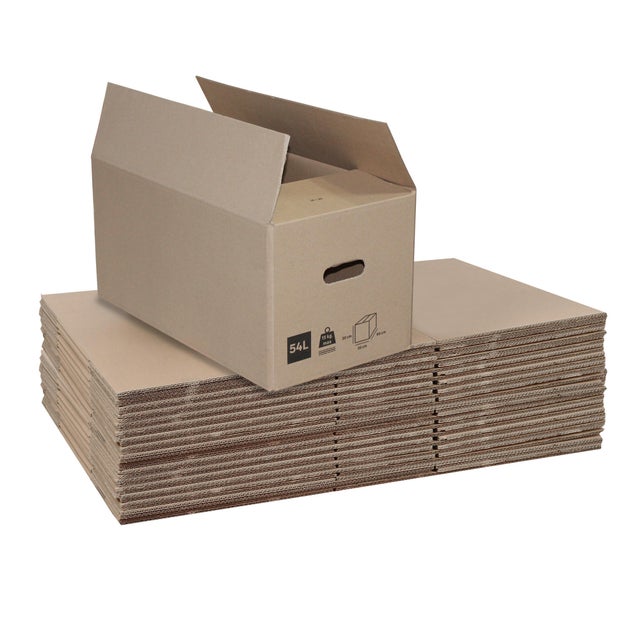 Caixa de cartão PACK 10UNIDADES 60X30X30CM 54L