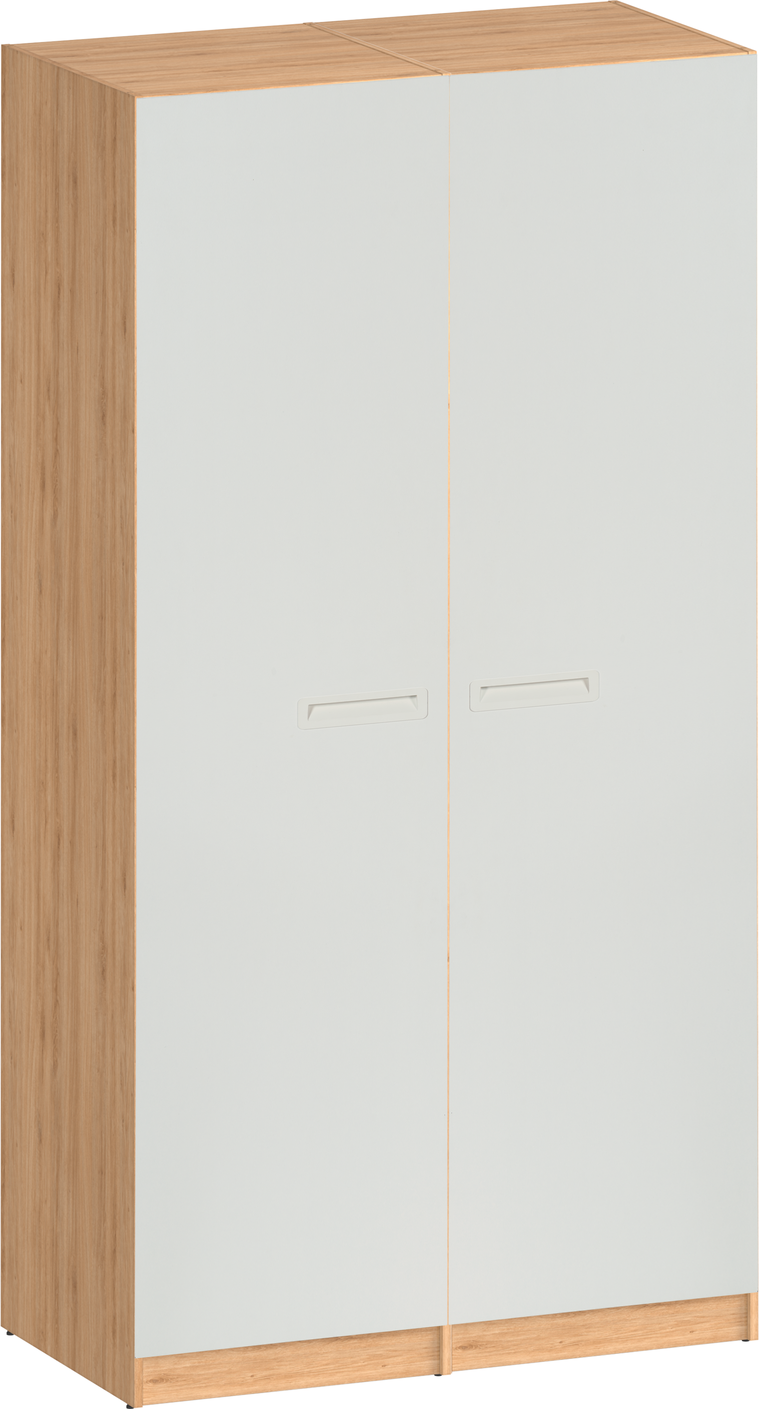 Armario ropero puerta abatible spaceo home tokyo blanco 160x240x59 cm