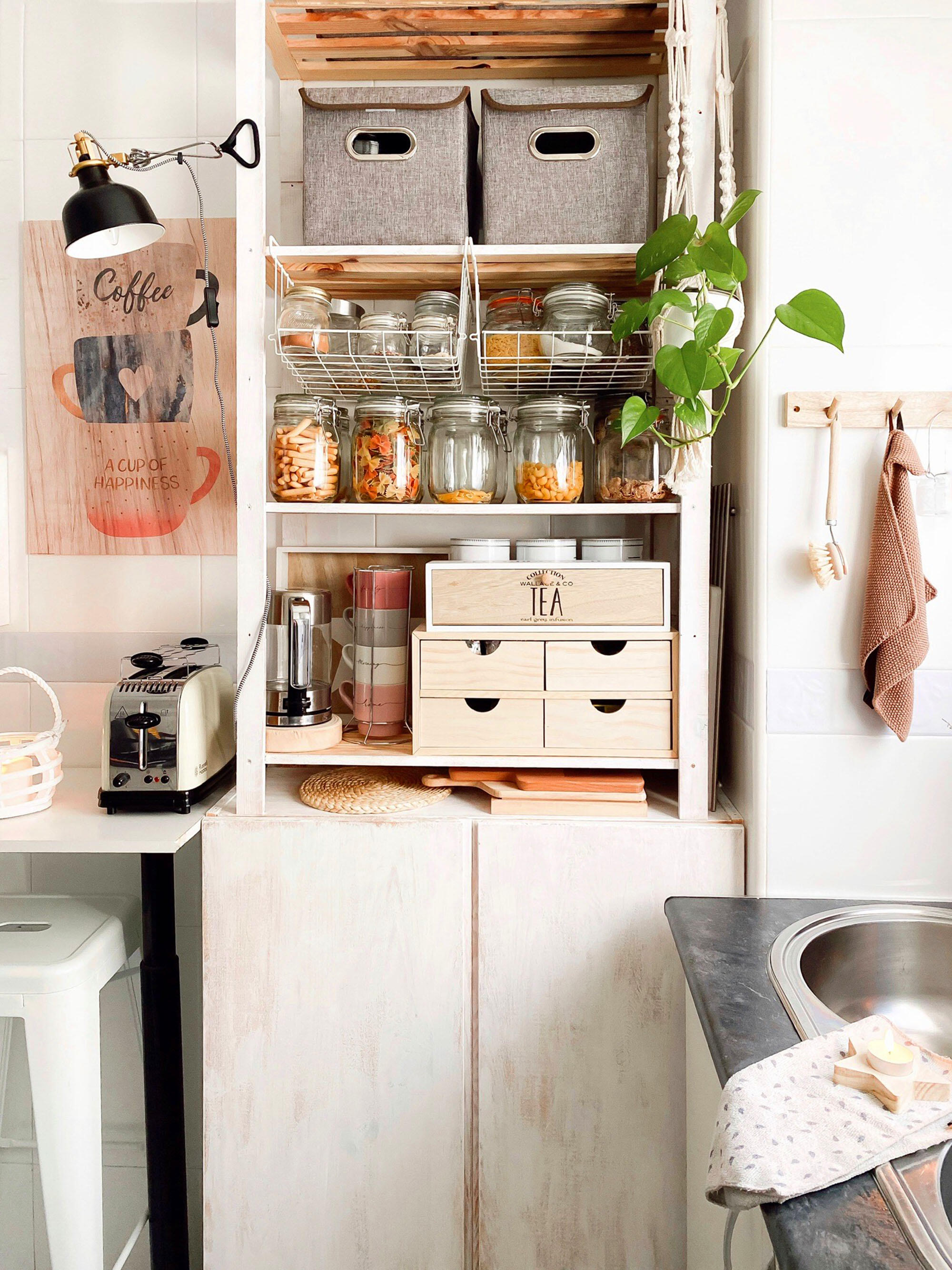 Cajonera de madera  de 18.5x40x20cm y capacidad l - 6