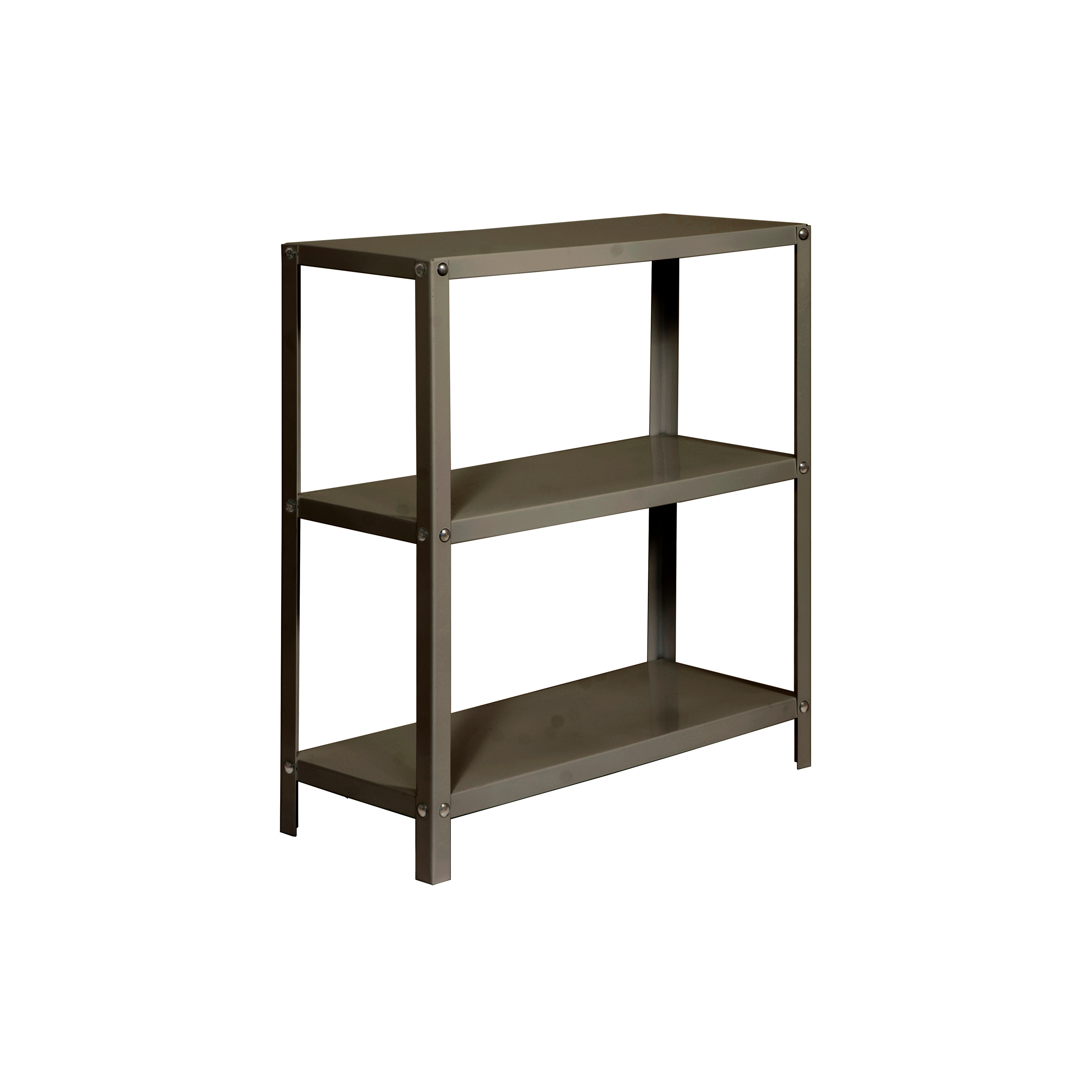 Estante metálica cinzento com 3 prateleiras 90x80x30 cm Homeclassic Plus - 3