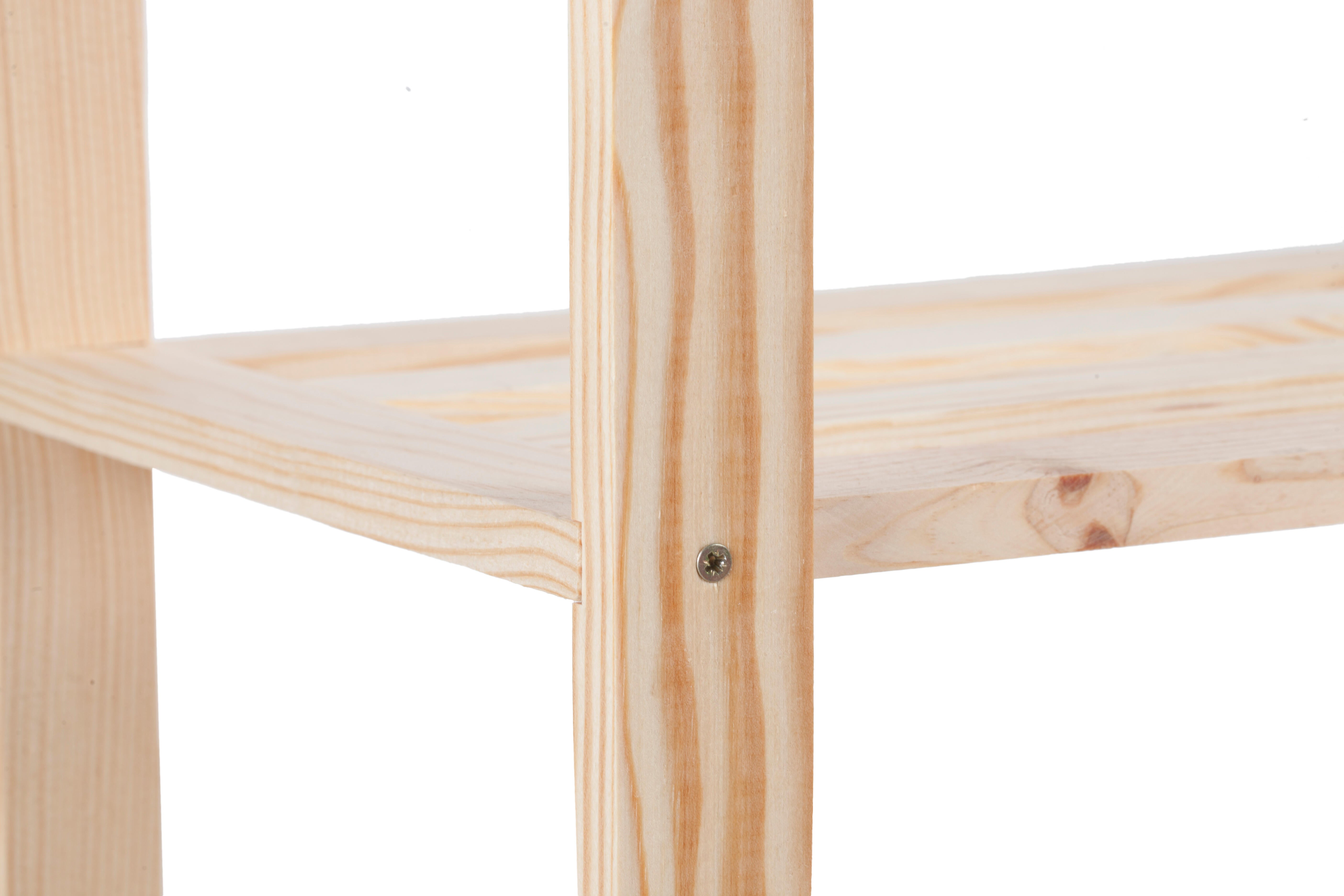 Estante de pinho 3 prateleiras 70x30x94 cm 30 kg - 15