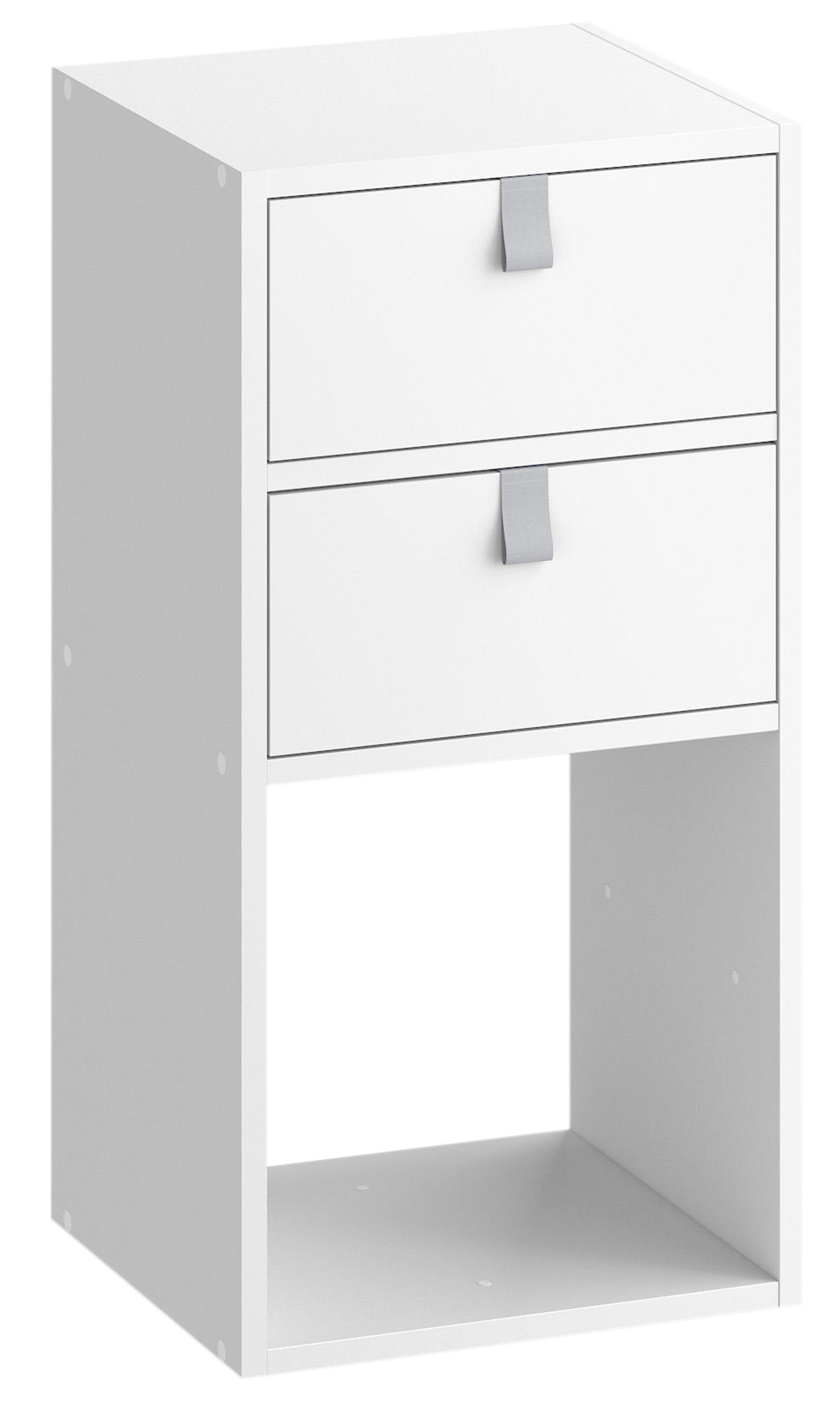 Gaveta para armário com frente Spaceo Kub 15 x 32,4 x 31,6 cm branco - 3