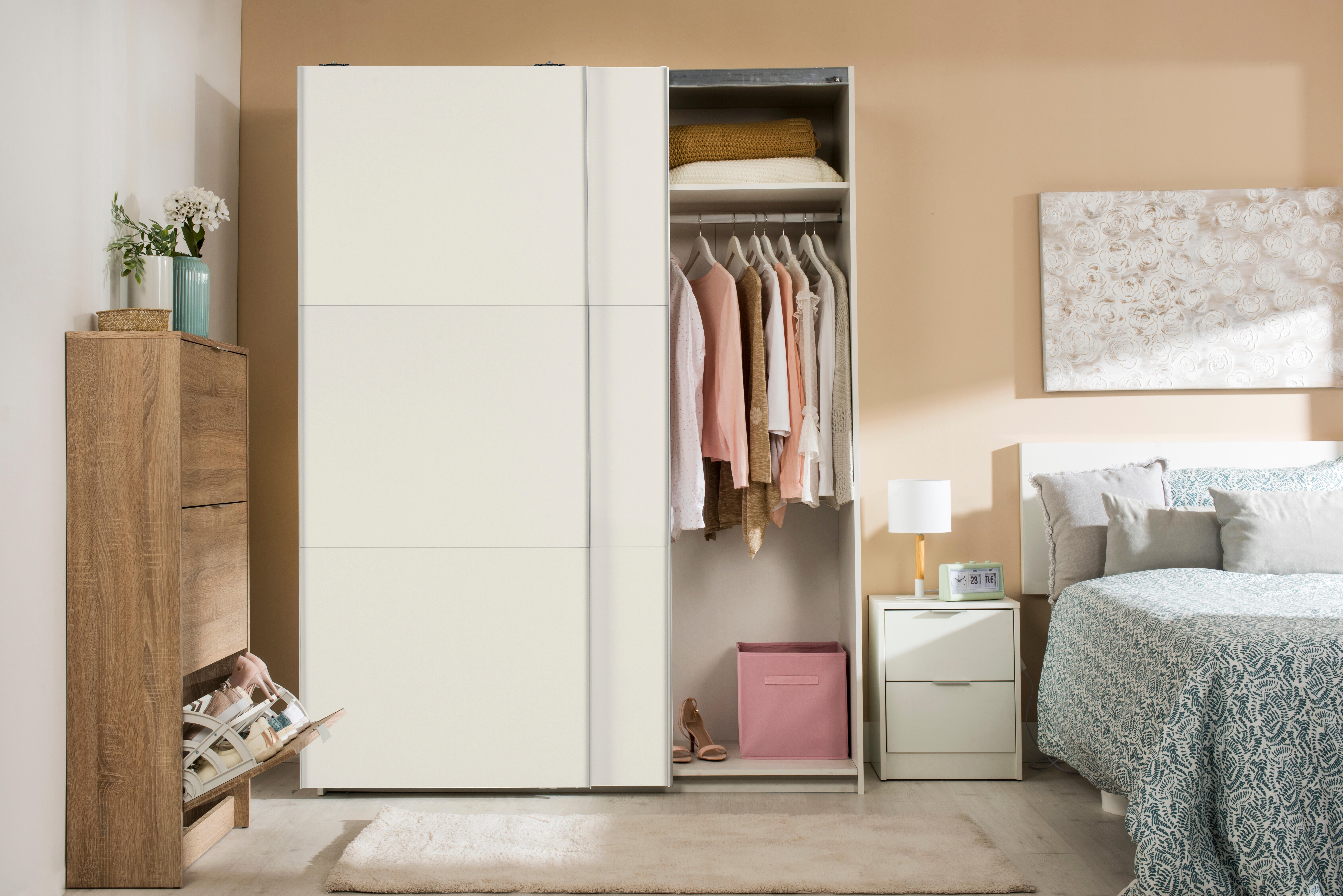 Roupeiro em kit ONE BRANCO/CAMBRIAN 2 PORTAS 200X180X60CM - 4