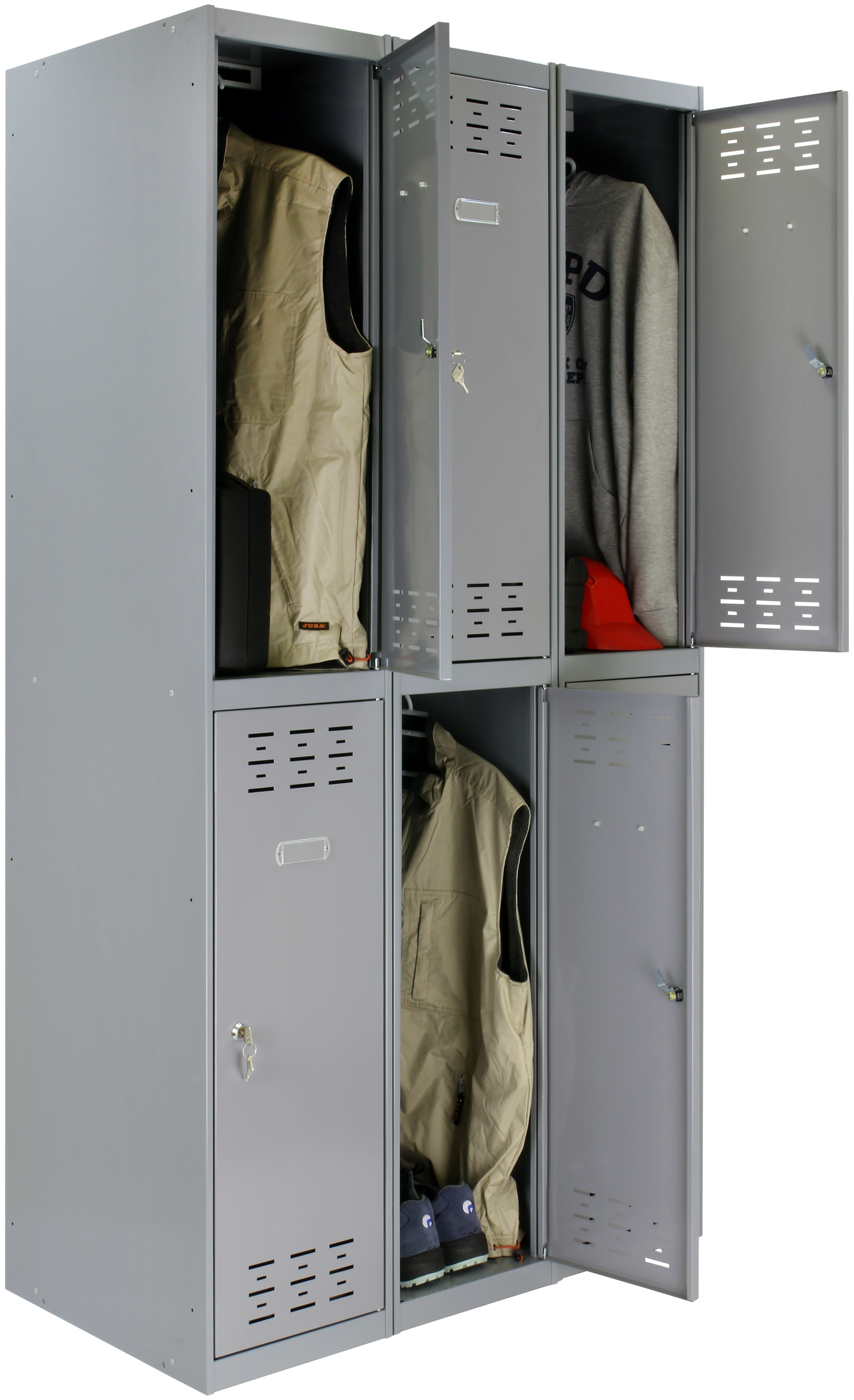 Cacífo aço com 6 portas 90 x 50 x 180 cm cinza Simonrack - 8