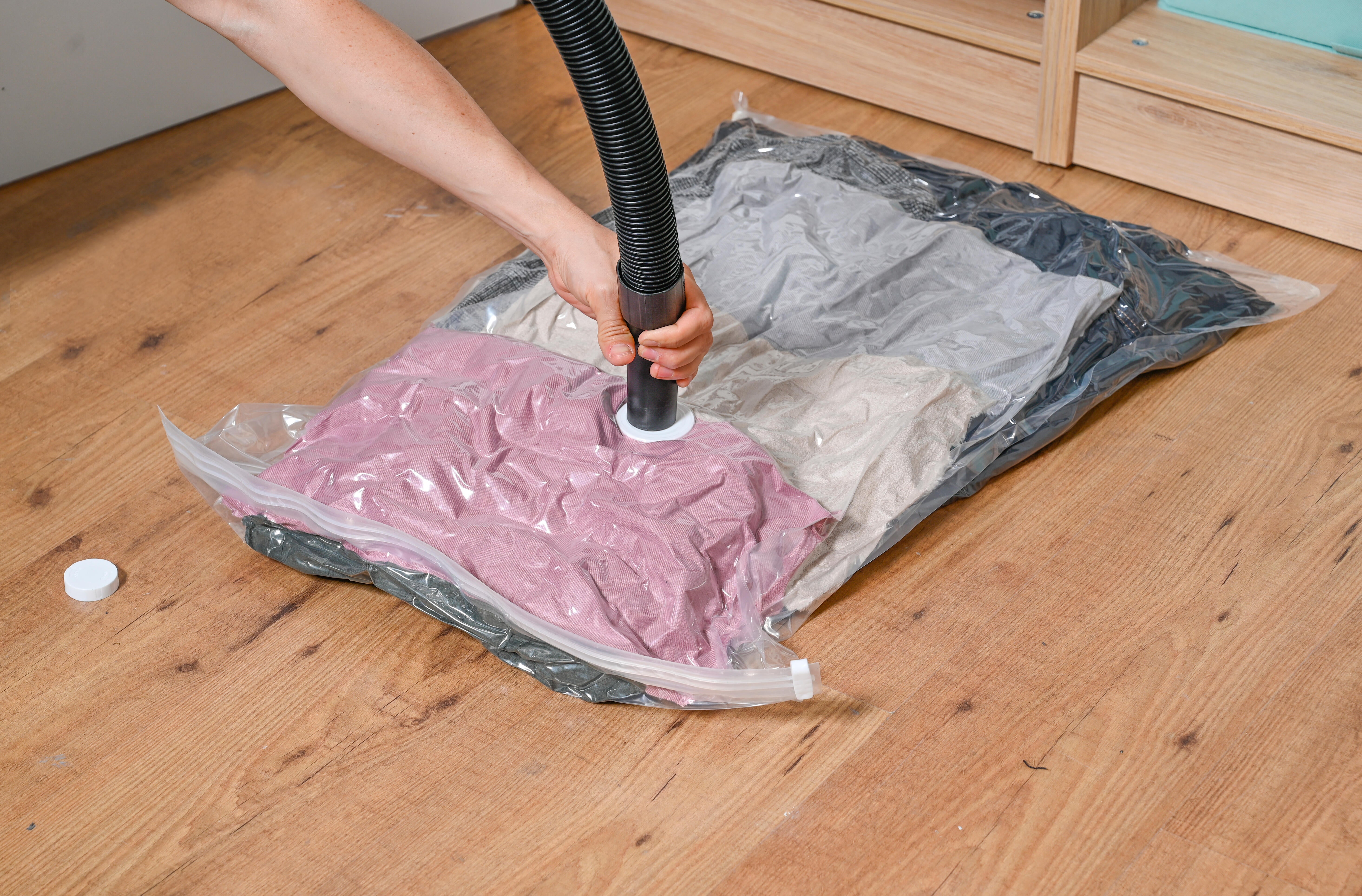 Pack 2 bolsas ahorra espacio al vacío de polietileno de 60.0x90.0 cm - 18