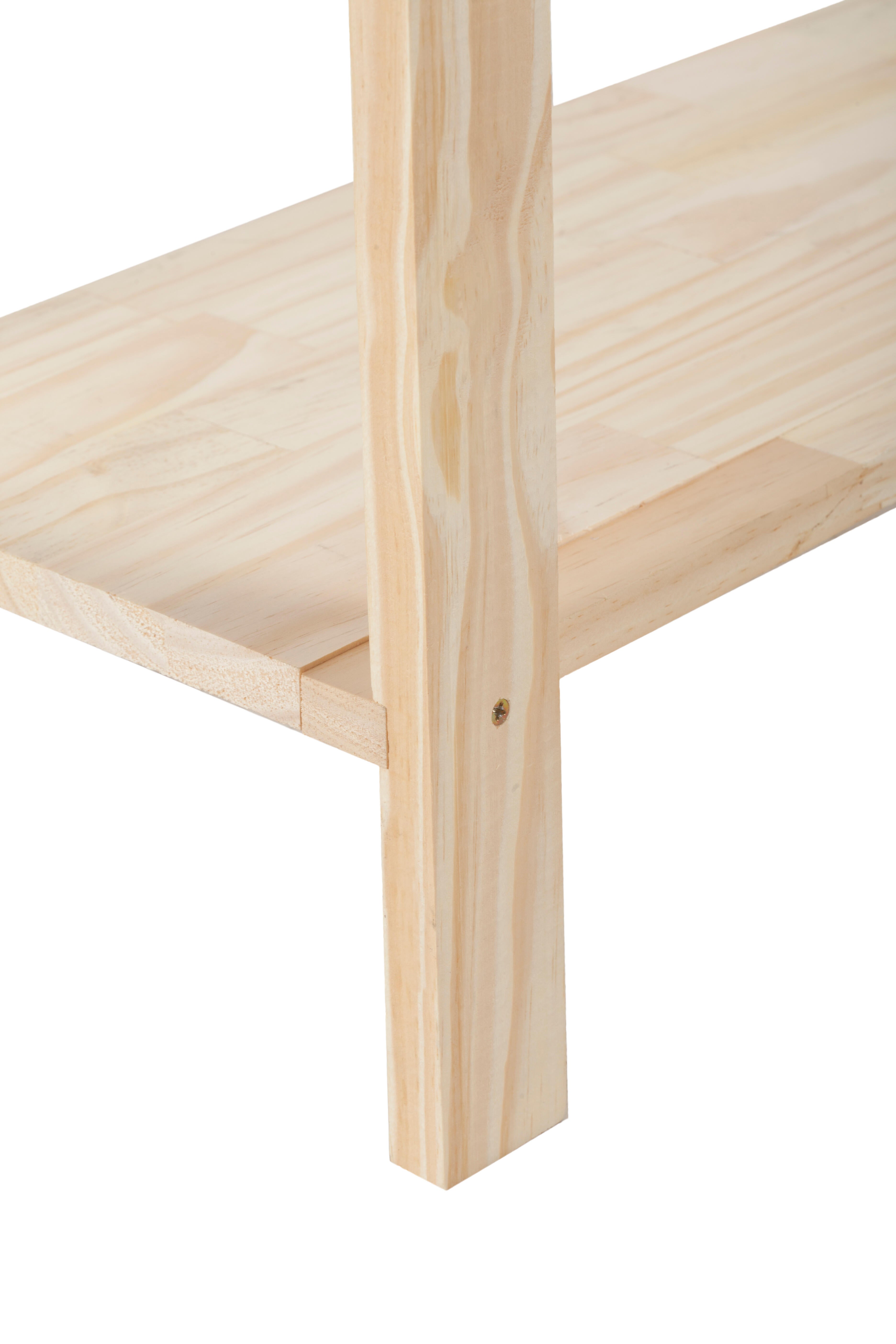 Estantería de madera de pino macizo con 5 baldas 170x65x28cm 150 Kg - 13