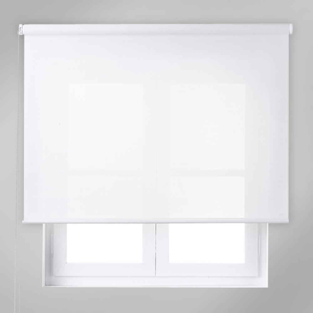 Estore de rolo screen 150 x 250 cm linho branco - 10