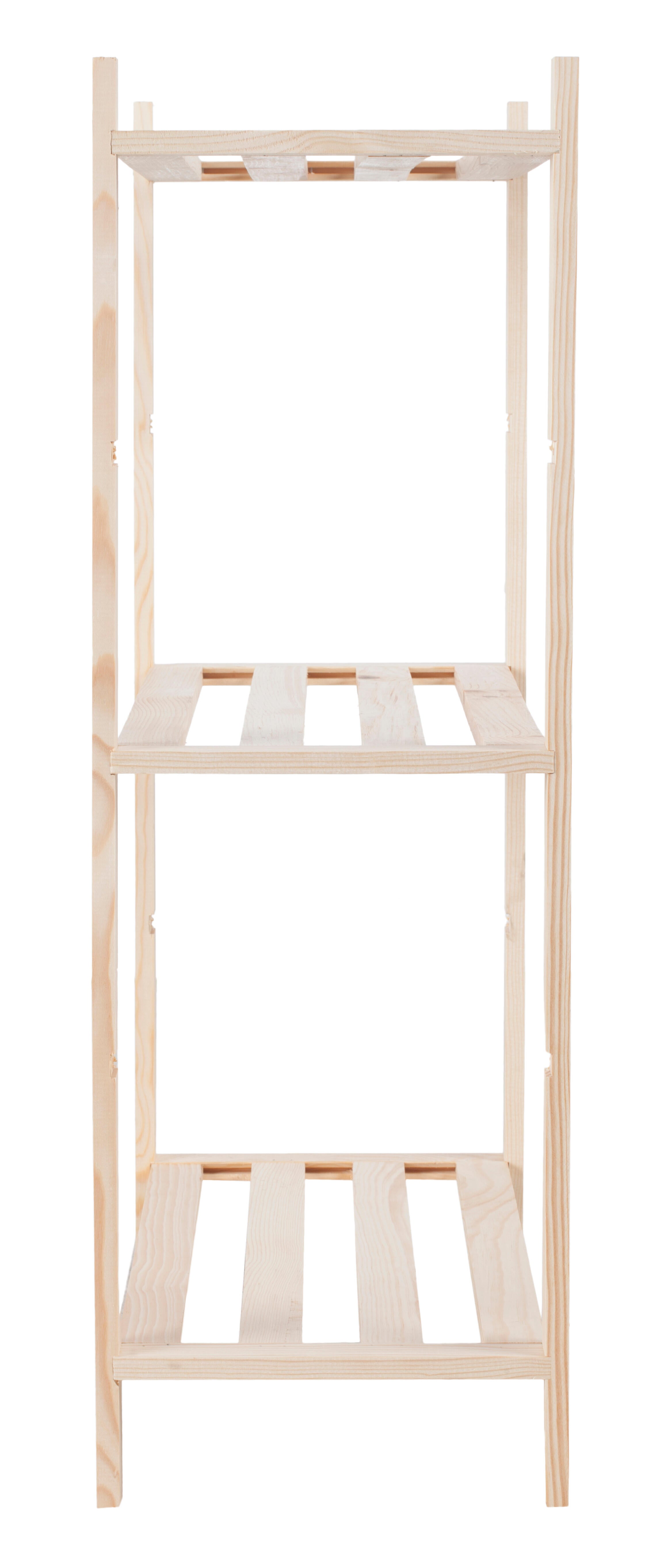 Estante de pinho 3 prateleiras 70x30x94 cm 30 kg - 14