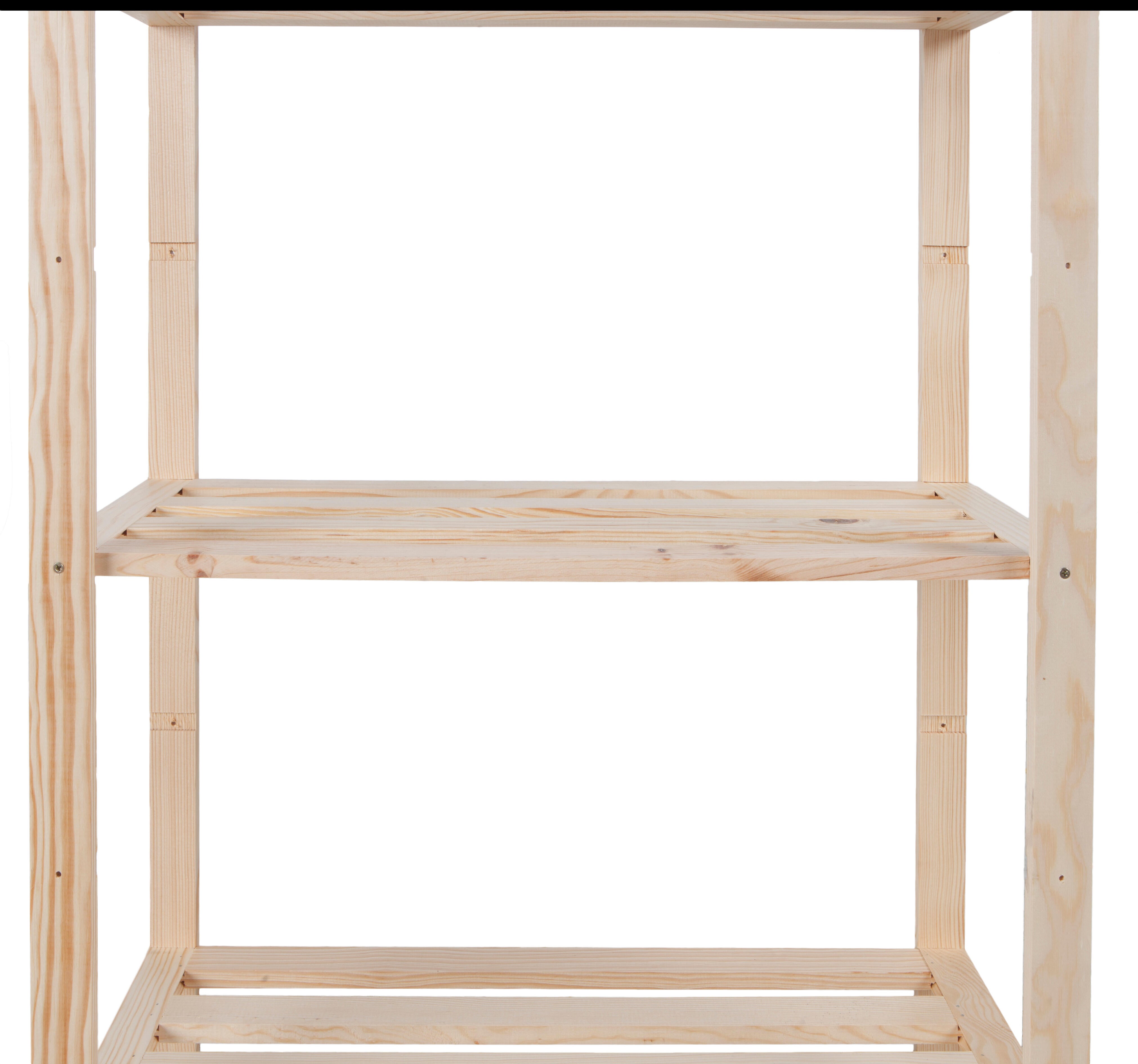 Estante de pinho 3 prateleiras 70x30x94 cm 30 kg - 6