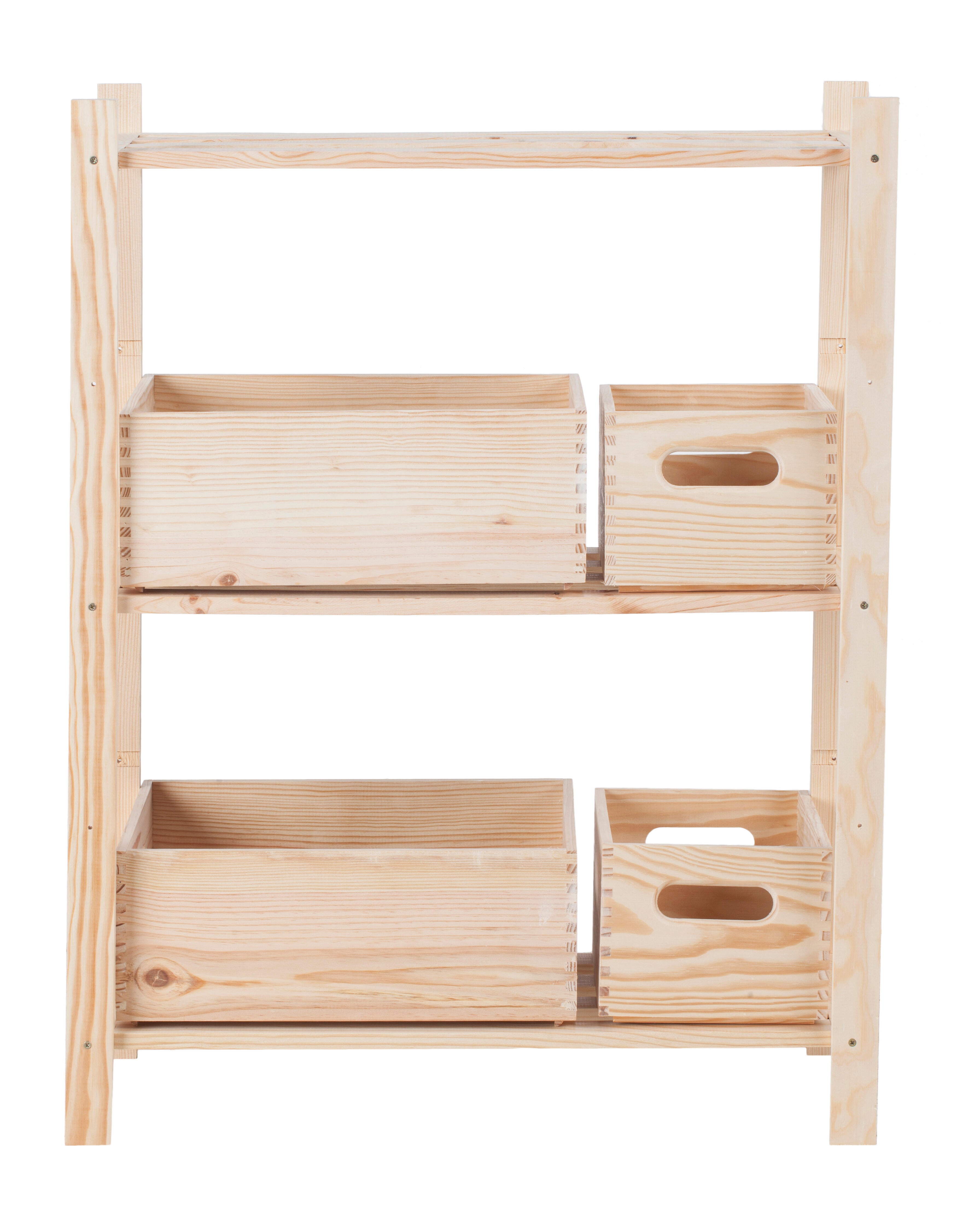 Estante de pinho 3 prateleiras 70x30x94 cm 30 kg - 11