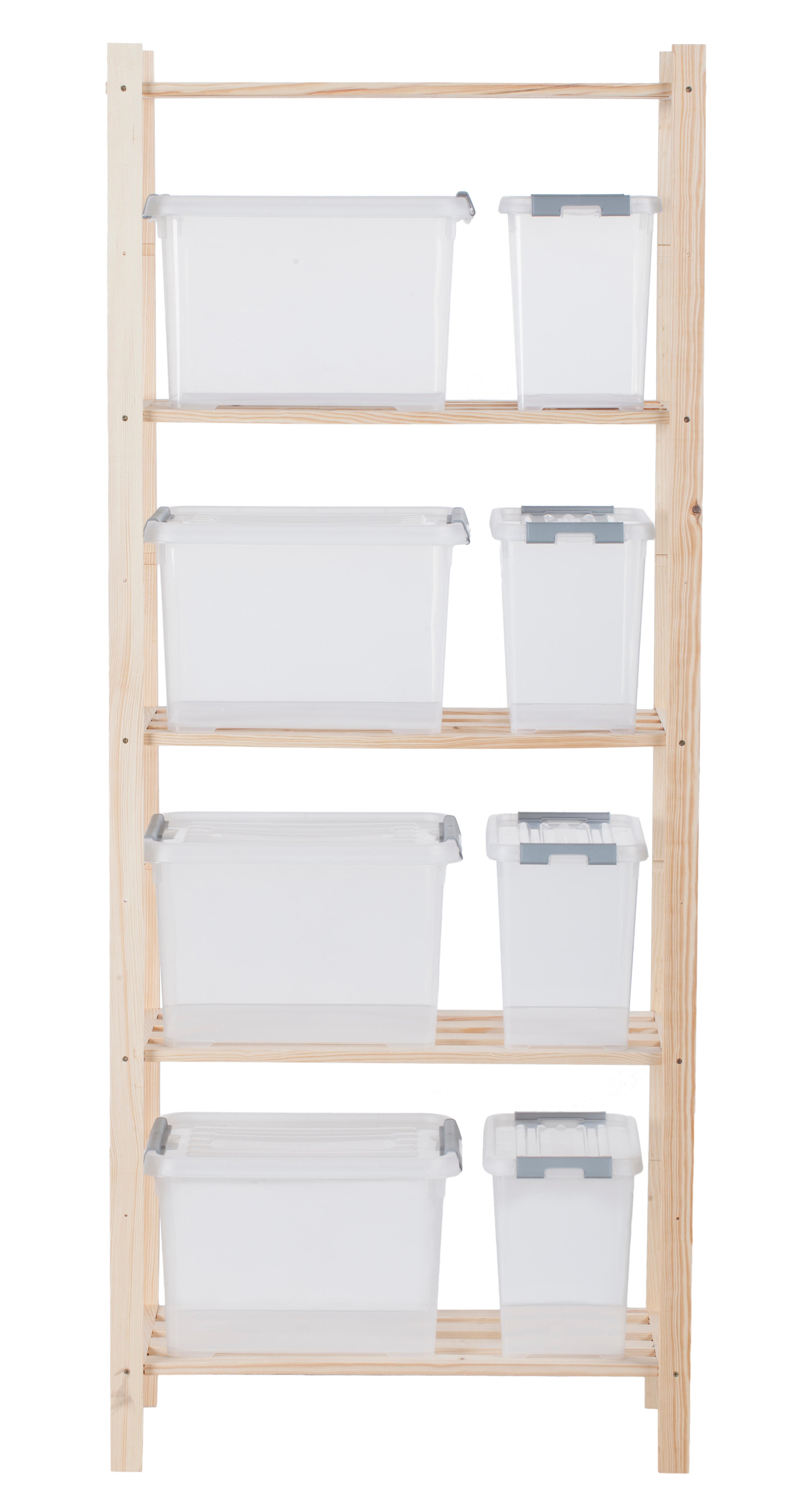 Estante de pinho 5 prateleiras 70x30x170 cm 30 kg - 10