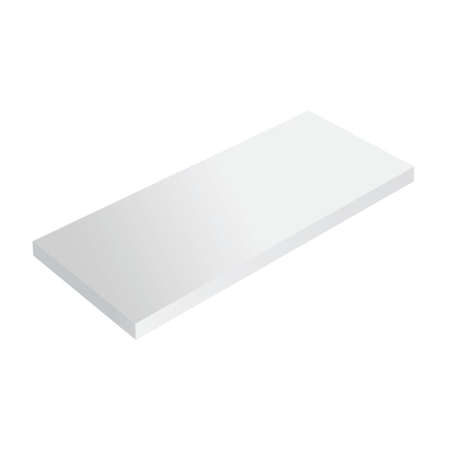 Mensola a muro SPACEO dritto in mdf L 56 x P 20 cm bianco