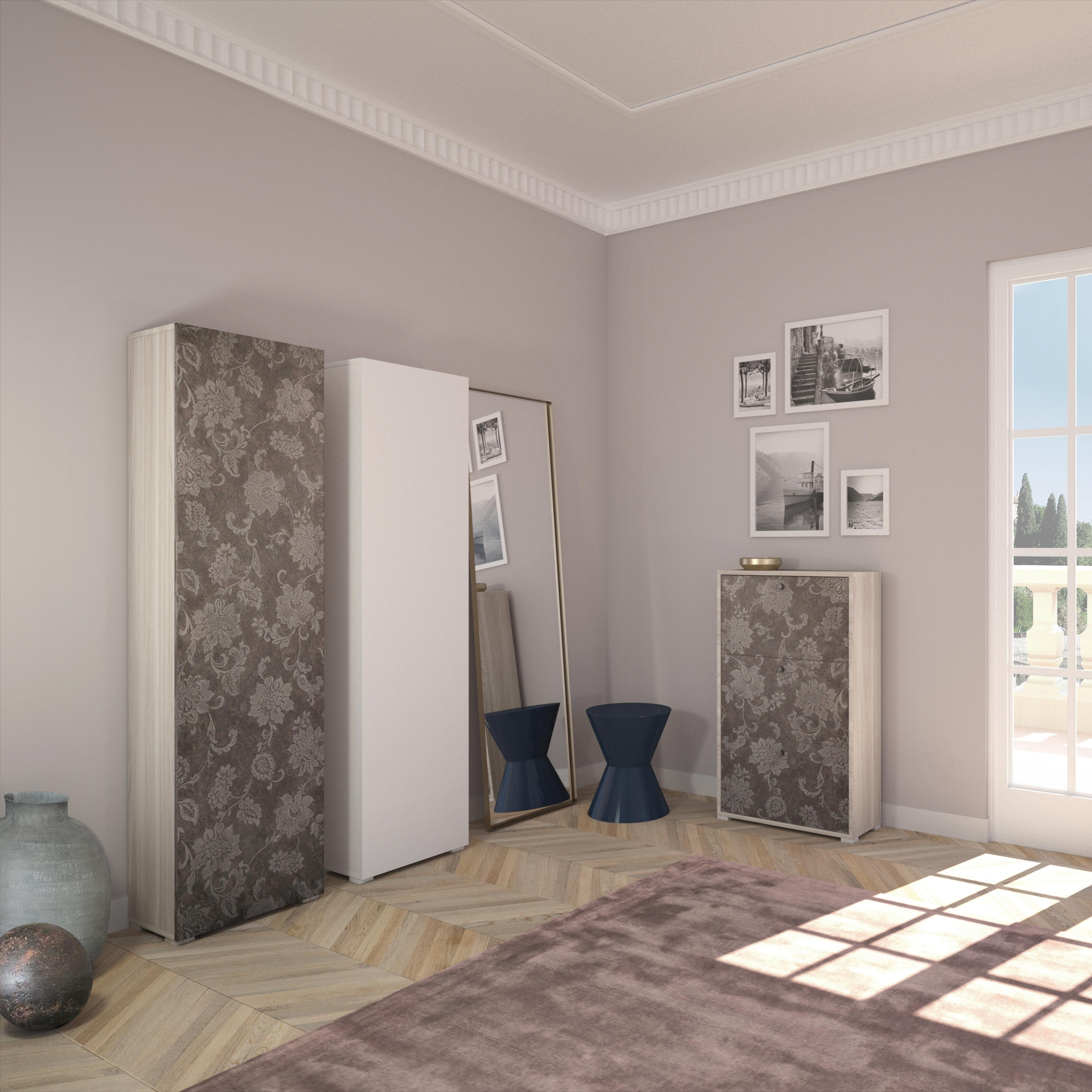 Mobile Multiuso L 50 x H 182 x P 30 cm bianco - 7