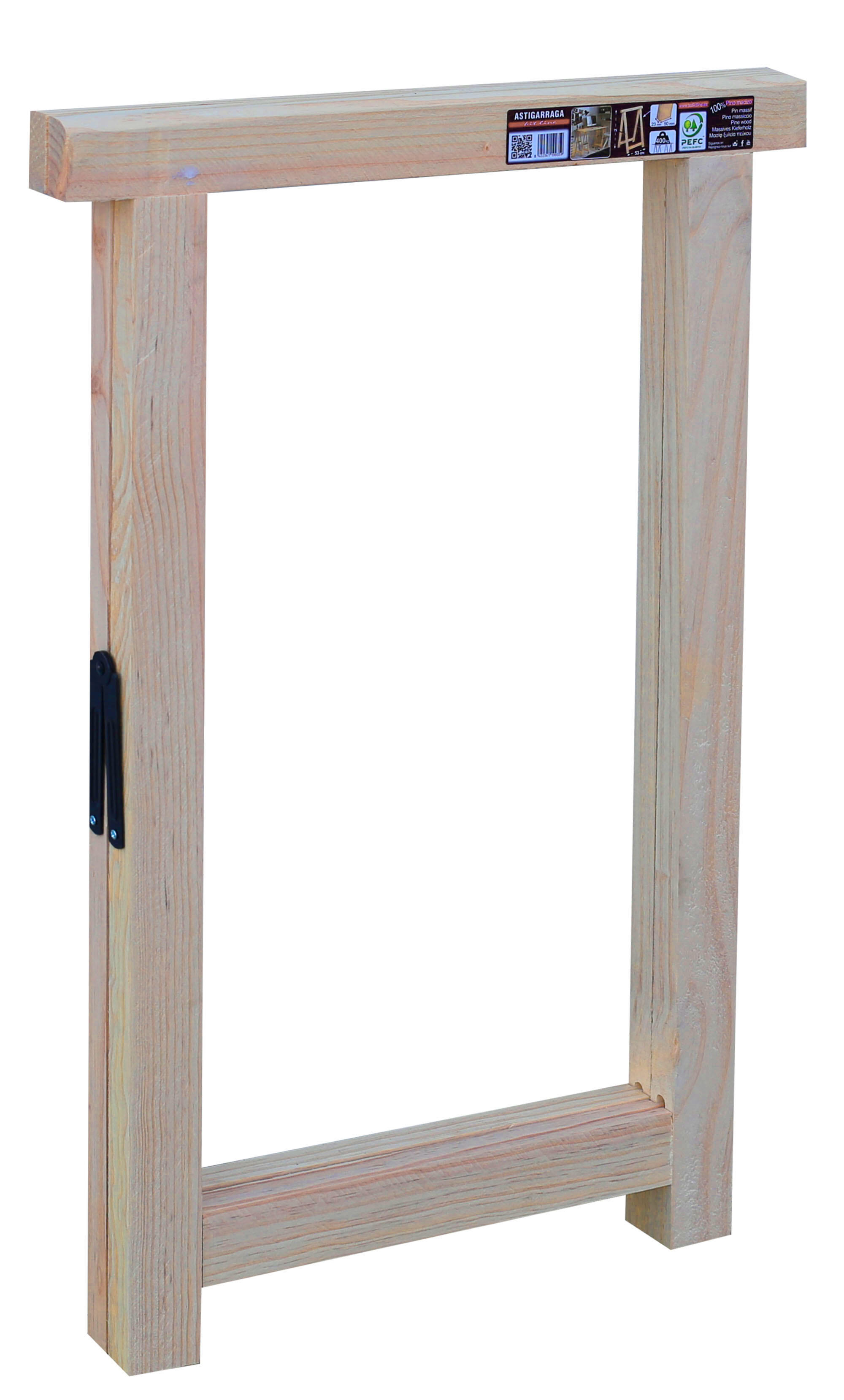 Cavalletto pino Professionale L 53 x P 53 x H 75 cm legno naturale - 9