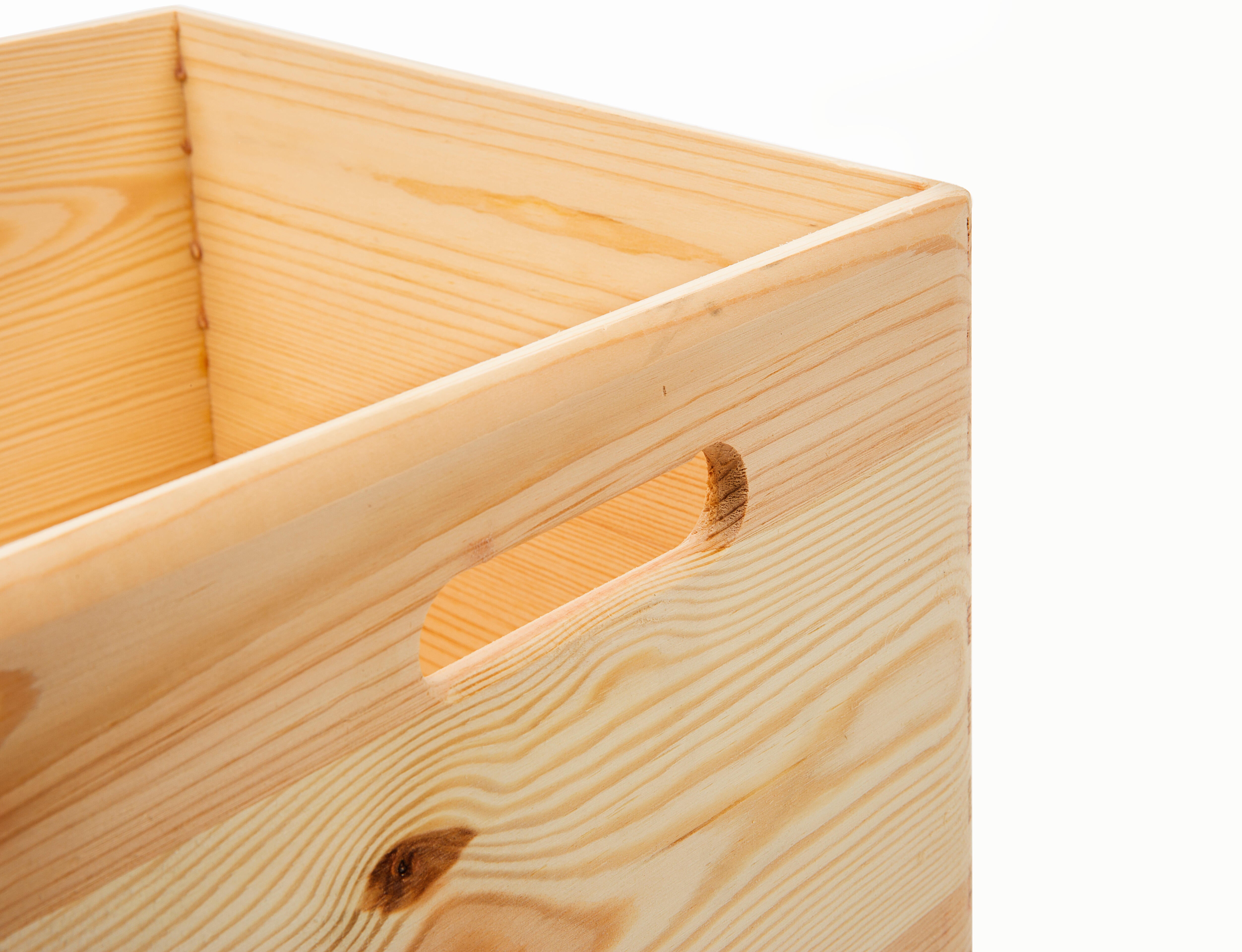 Cesta in legno ASTIGARRAGA chiaro P 30 x L 30 x H 30 cm - 15