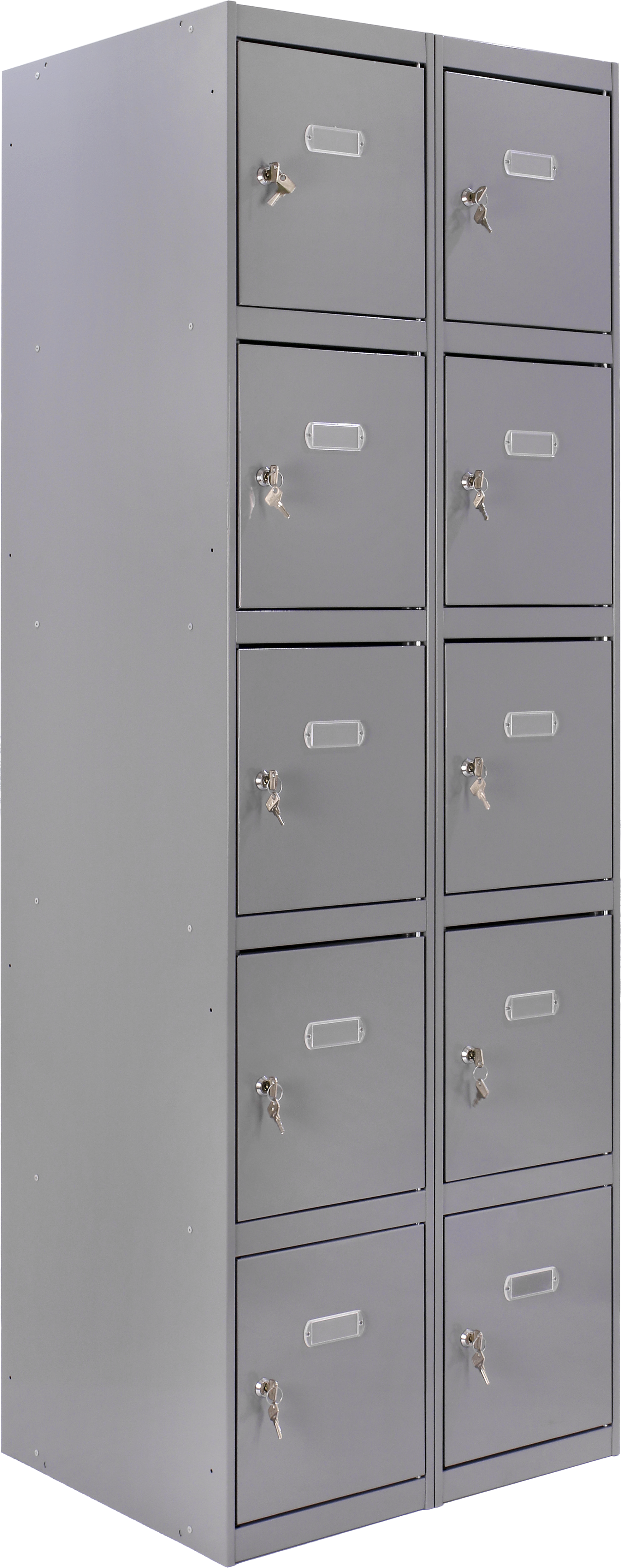 Casillero de acero 5x2, 180x80x50 cm montado color gris 10 puertas