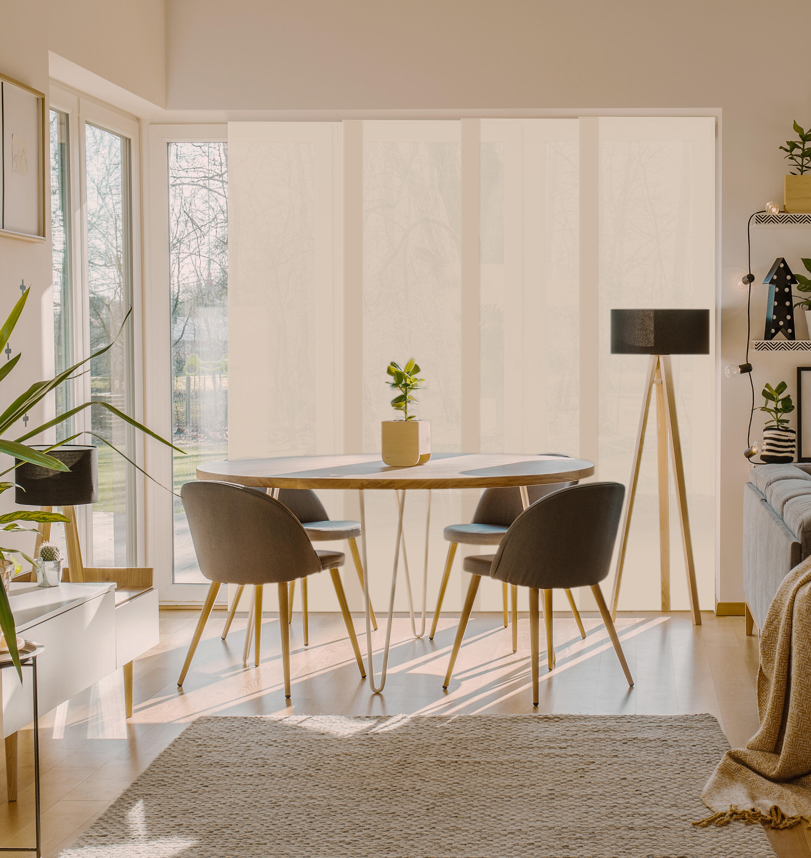 Panel japonés screen beige 50 x 270 cm