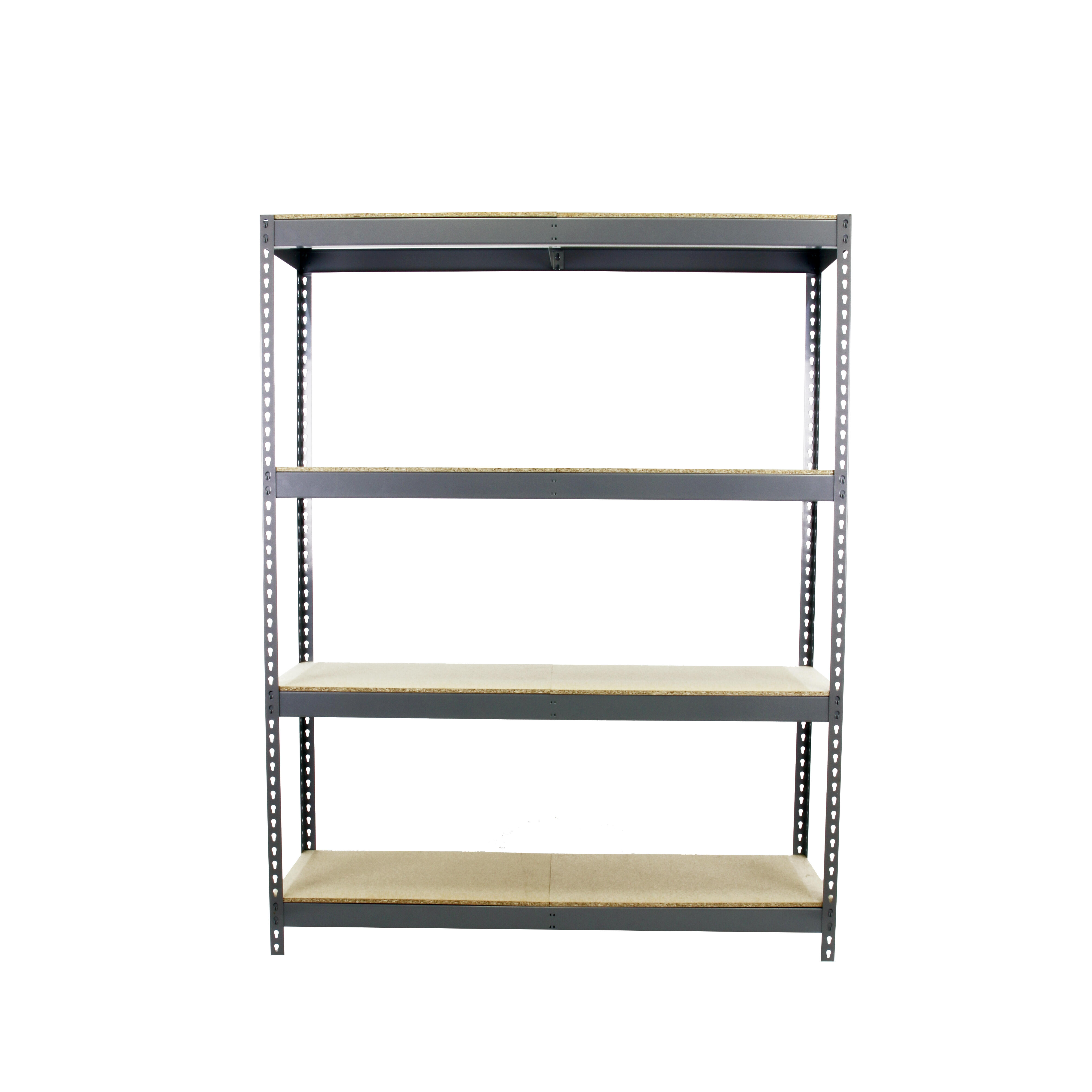 Estantería en kit de 200x150x75cm de carga máx. 600 kg por balda color gris/madera