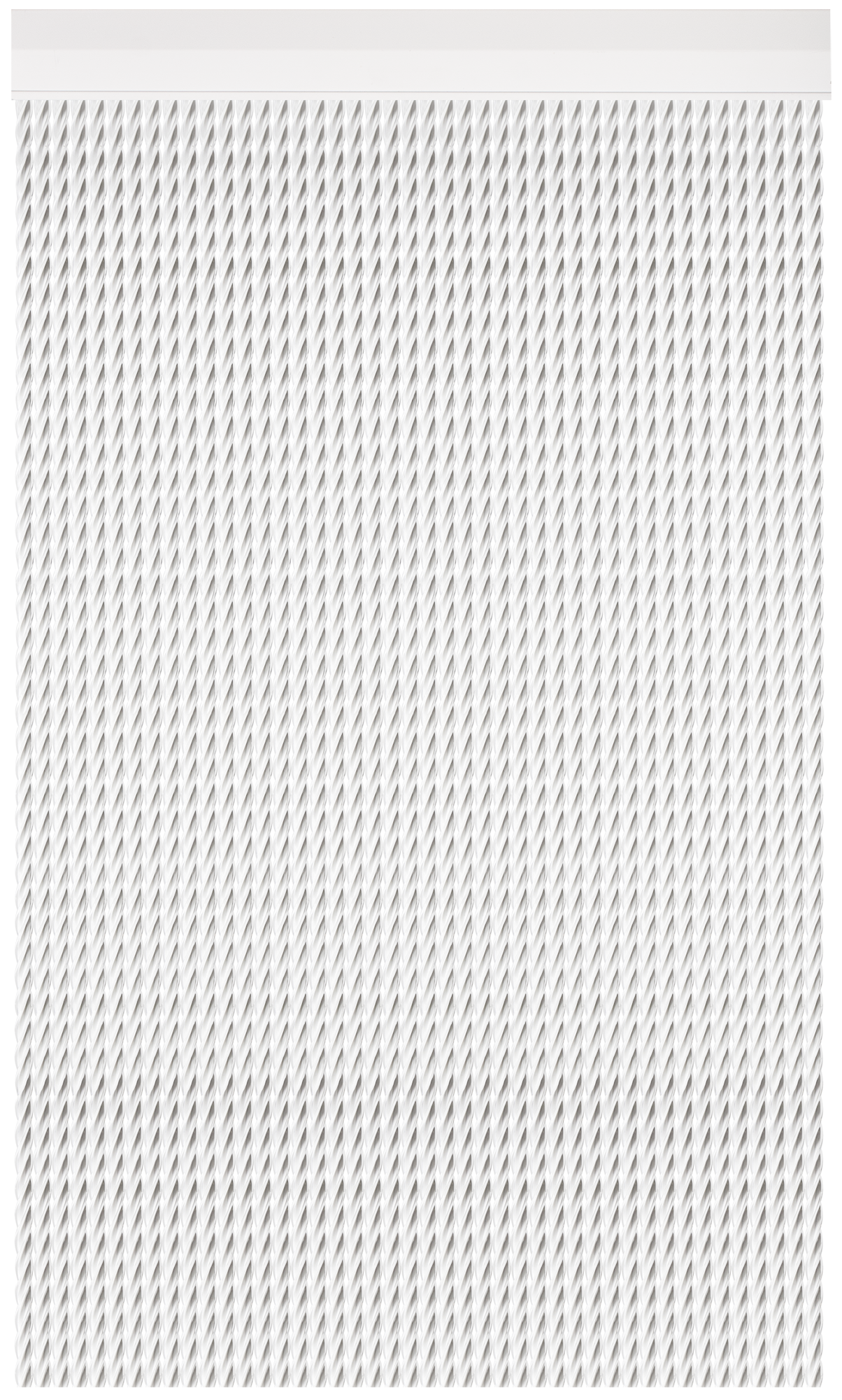 Cortina de puerta con motivo liso verona blanco de 85x200 cm