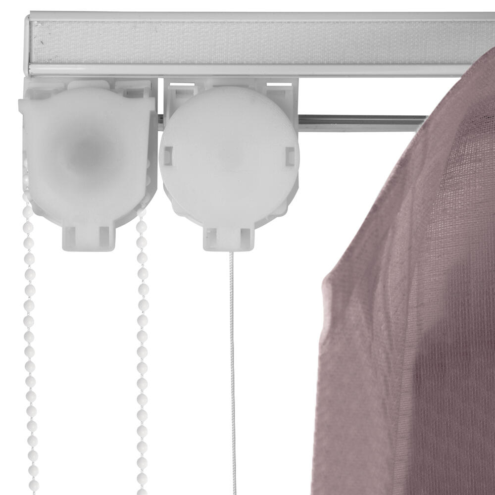 Estor plegable paquetto semi-transparente Mongomeri 165x175 cm poliéster rayas beige con cadena - 4