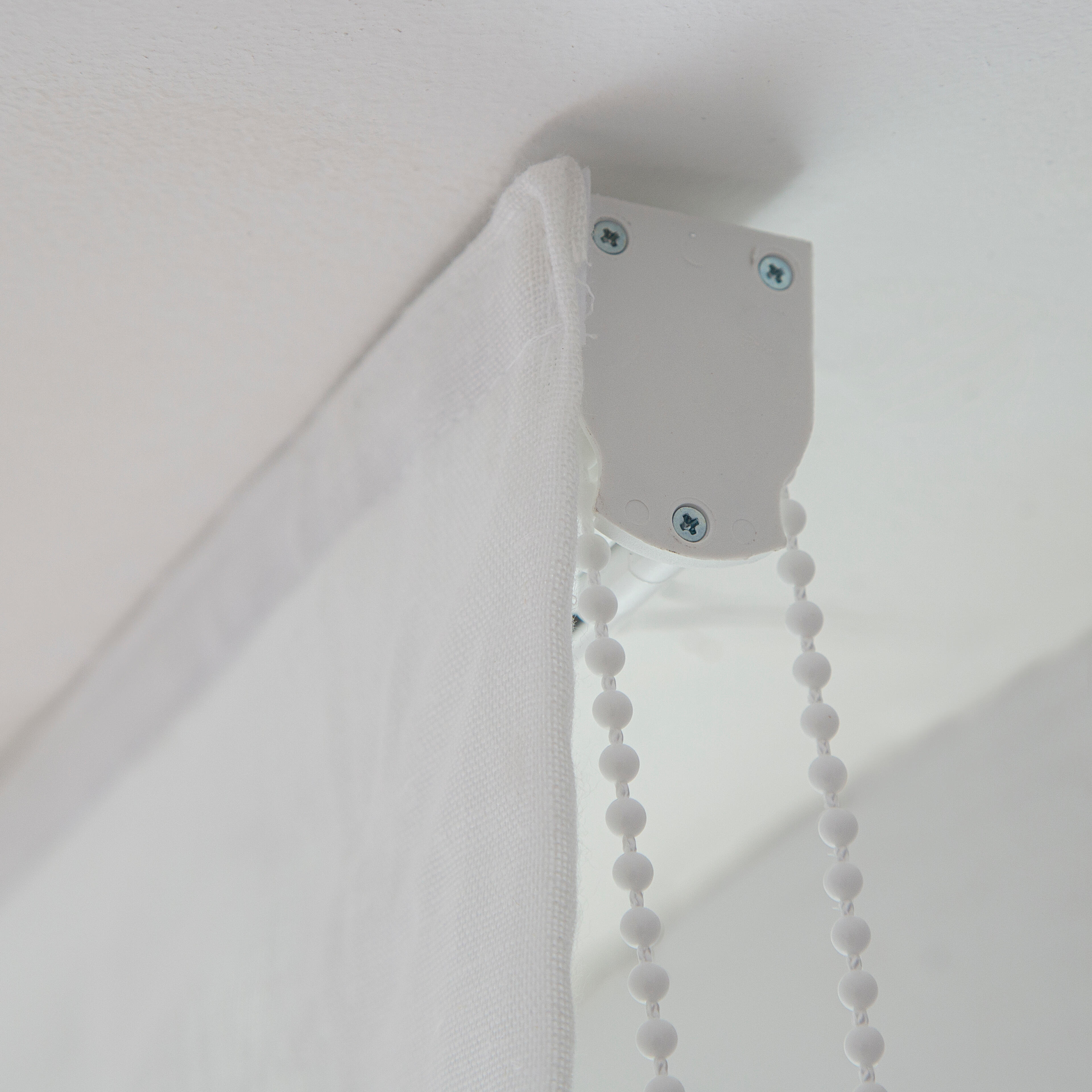 Estor plegable paquetto semi-transparente Forum 165x250 cm poliéster liso blanco con cadena - 4