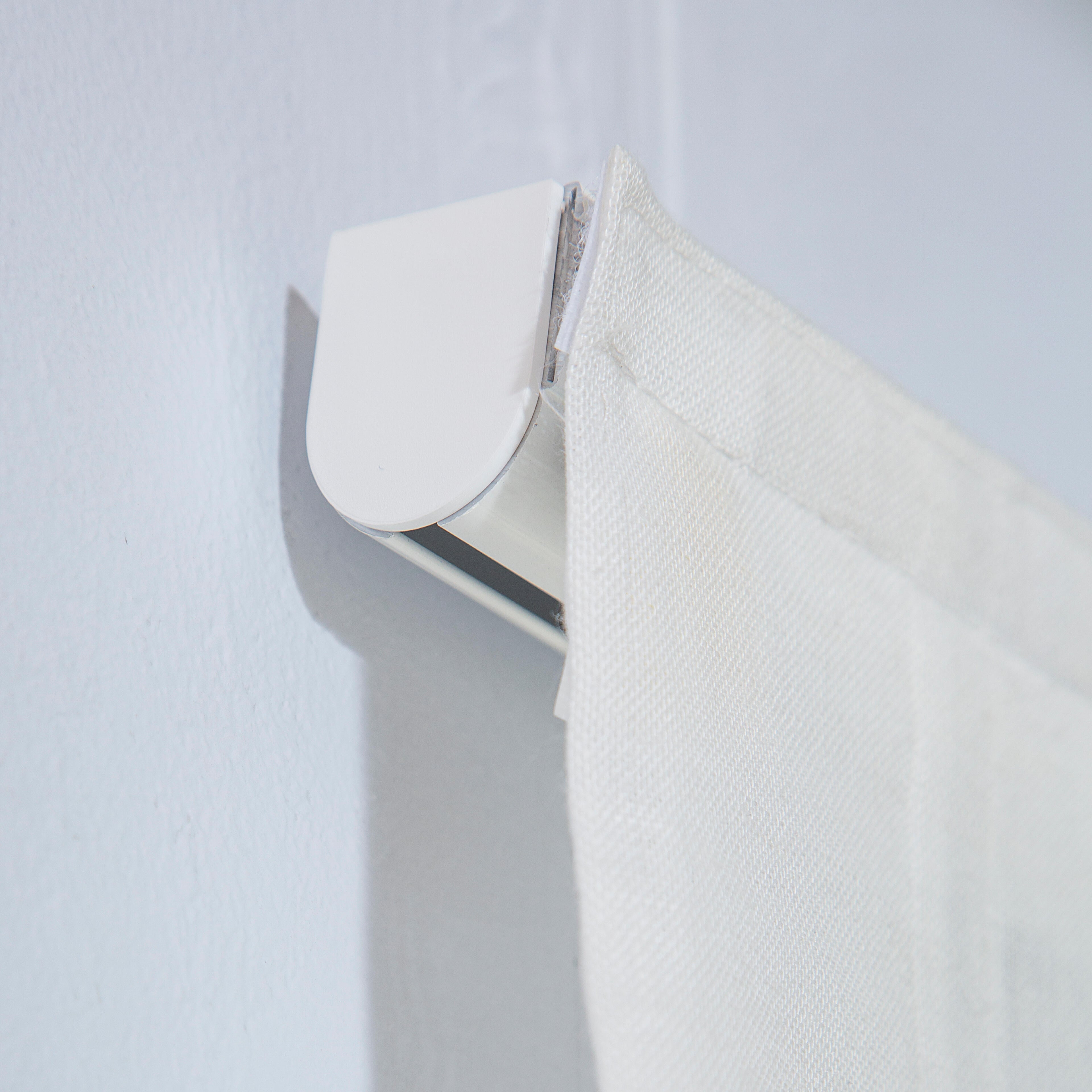 Estor plegable paquetto semi-transparente Forum 90x250 cm poliéster liso blanco con cadena - 4