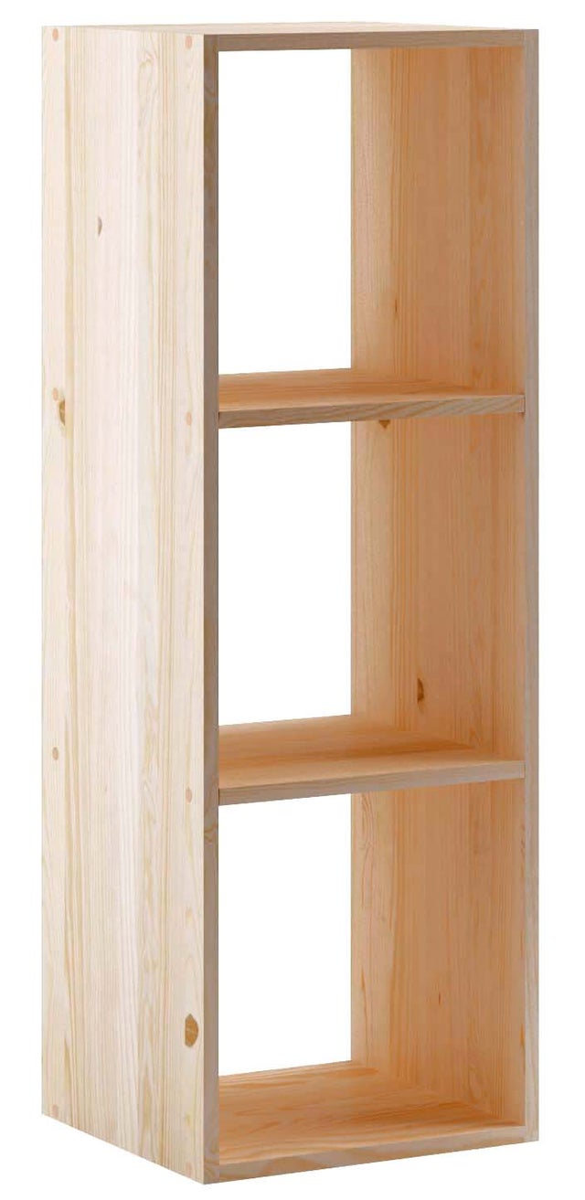 Estantería de madera en kit Dinamic de 36,2x105,4x33 cm y 50 kg max, por balda